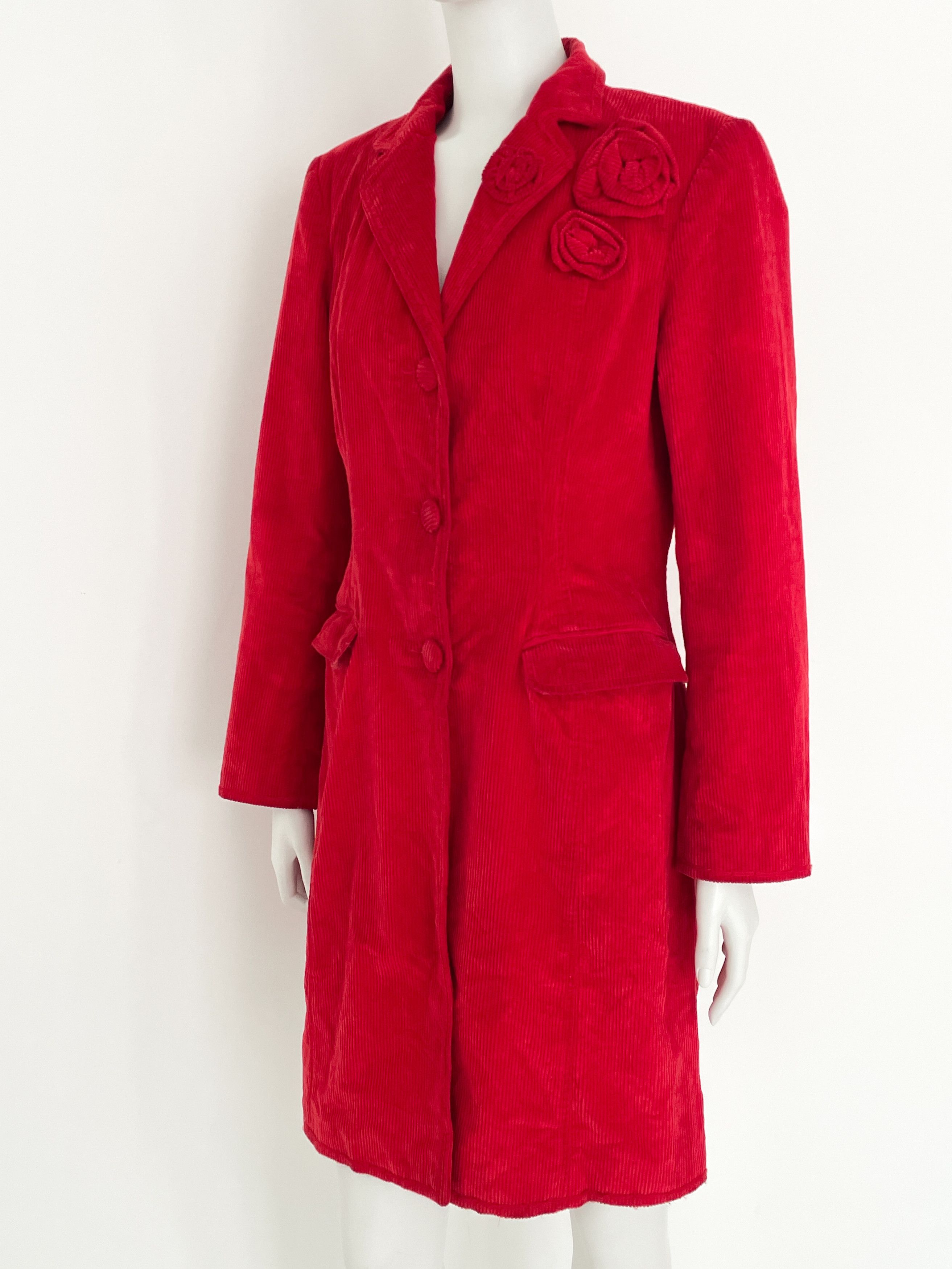 Moschino red velvet coat Size M / US 6-8 / IT 42-44 - 6 Thumbnail