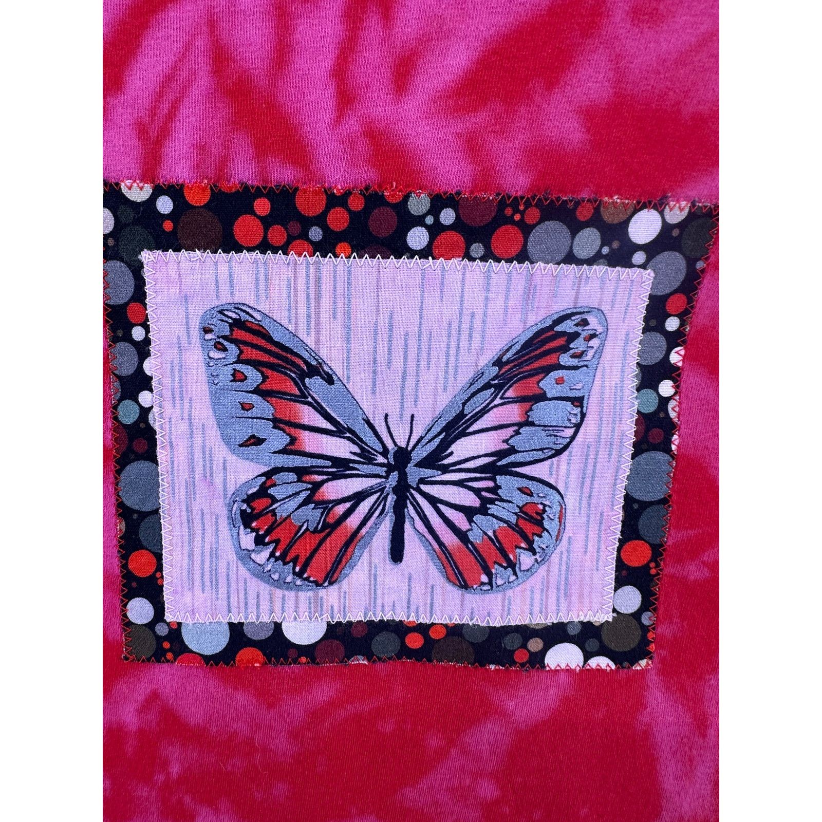 & Other Stories Framed Butterfly Red Tie Dye Shirt Size M/L Size M / US 6-8 / IT 42-44 - 5 Thumbnail