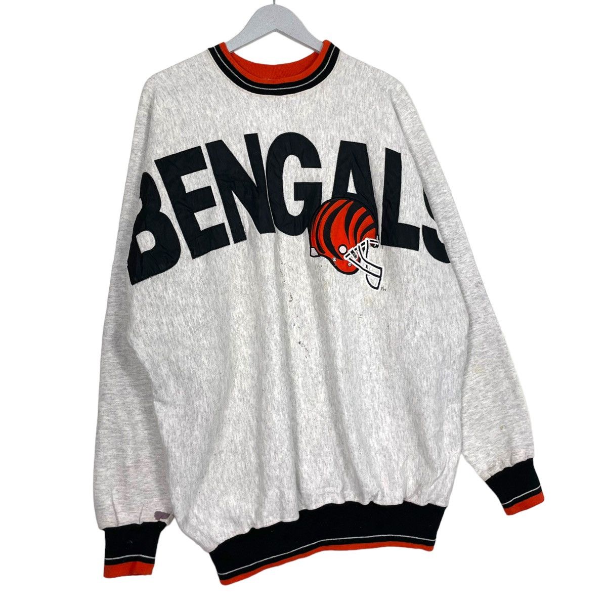 NFL × Vintage 💥VINTAGE BENGAL NFL AMERICAN FOOTBALL BIG LOGO SWEATSHIRT Size US XL / EU 56 / 4 - 3 Thumbnail