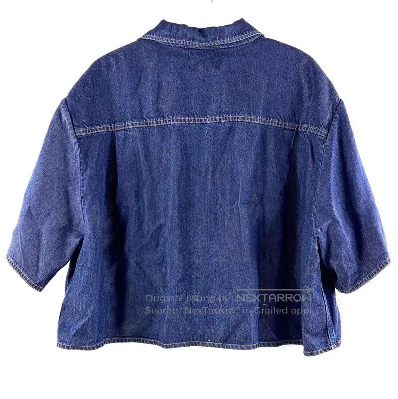 Miu Miu Miu Miu Blue Cotton Shirt for Women . Size XXS / US 00 / IT 34 - 2 Thumbnail