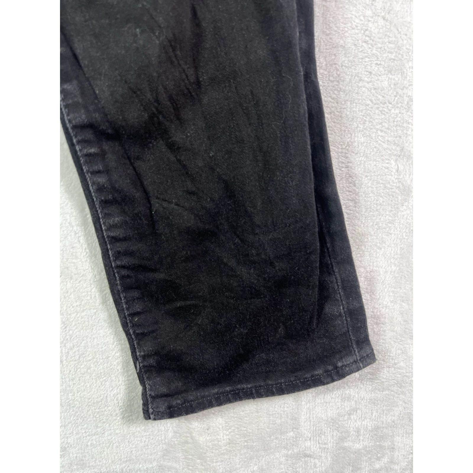 Levi's Levi's Jeans 34x30 Black Regular Straight Distressed 5-Pocket Denim Cowboy 90s USA 500 Series Men Jeans Size US 34 / EU 50 - 4 Thumbnail