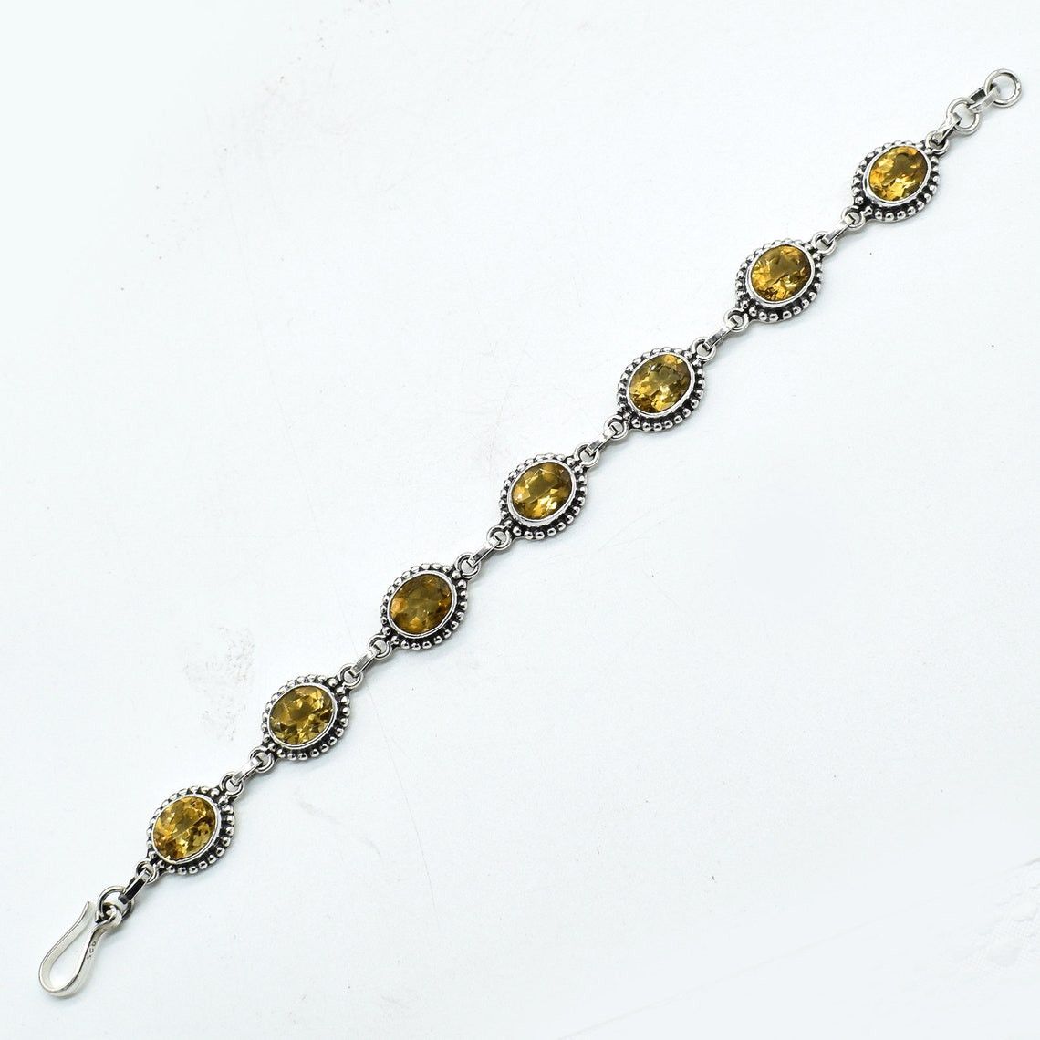 Handmade Healing Citrine Gemstone Bracelet, Natural Citrine Size ONE SIZE - 1 Thumbnail
