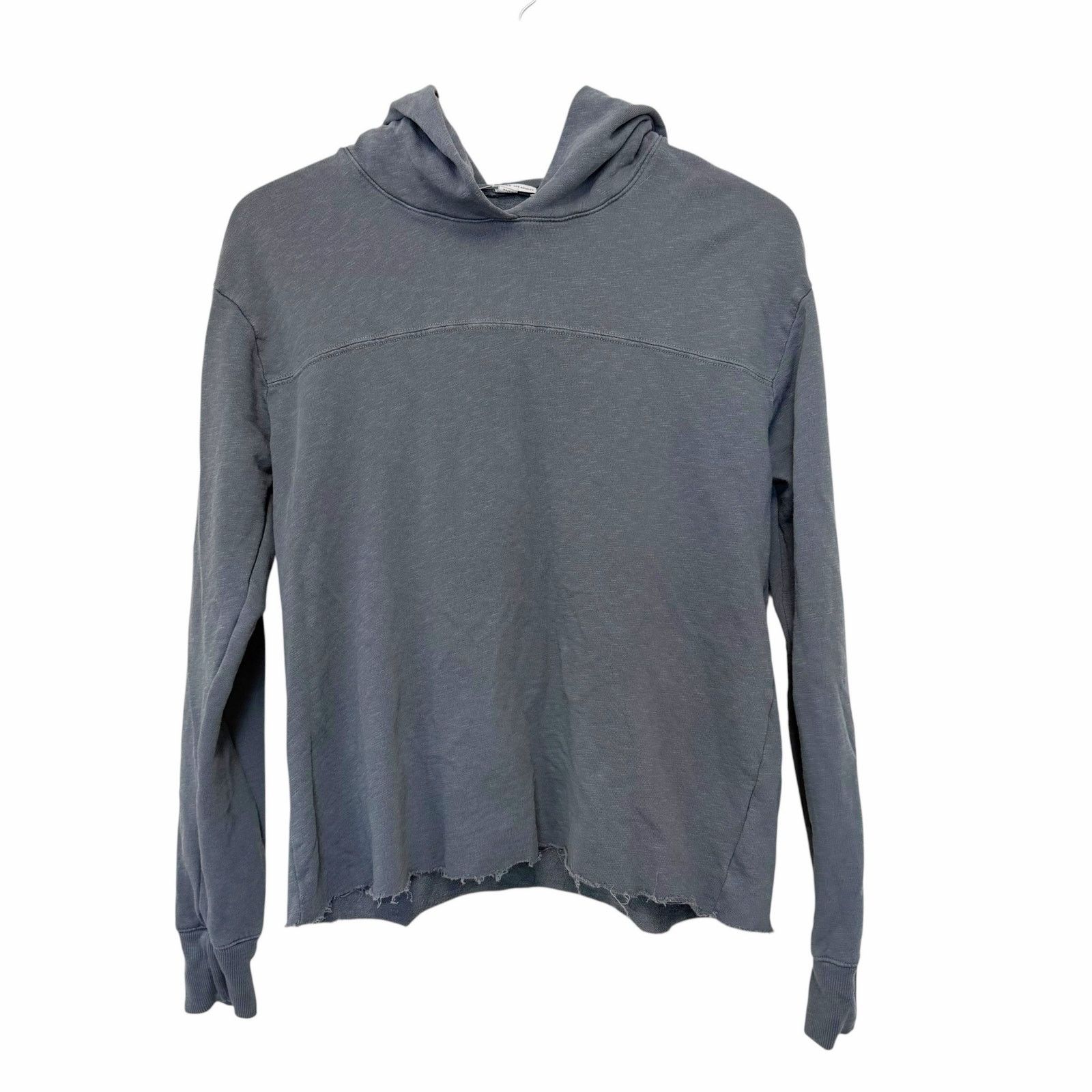 James Perse James Perse Gray Raw Hem Lightweight Shirt Hoodie Sz S Size S / US 4 / IT 40 - 1 Thumbnail