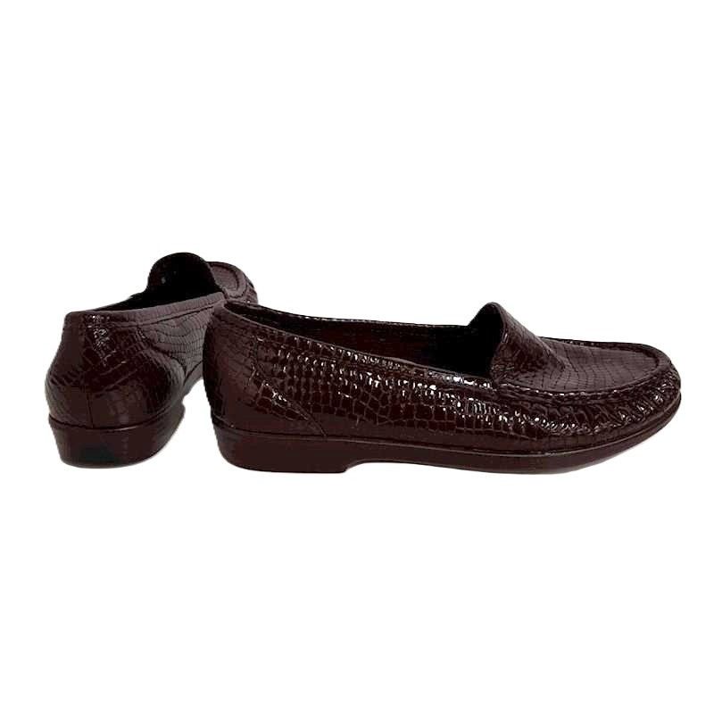 SAS SAS Simplify Faux Croc Patent Leather Comfort Loafers 8W Size US 8 / IT 38 - 2 Thumbnail