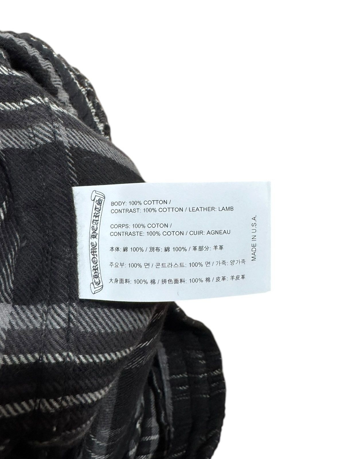 Chrome Hearts Chrome Hearts After School Flannel Shorts Black Grey Size US 33 - 9 Thumbnail
