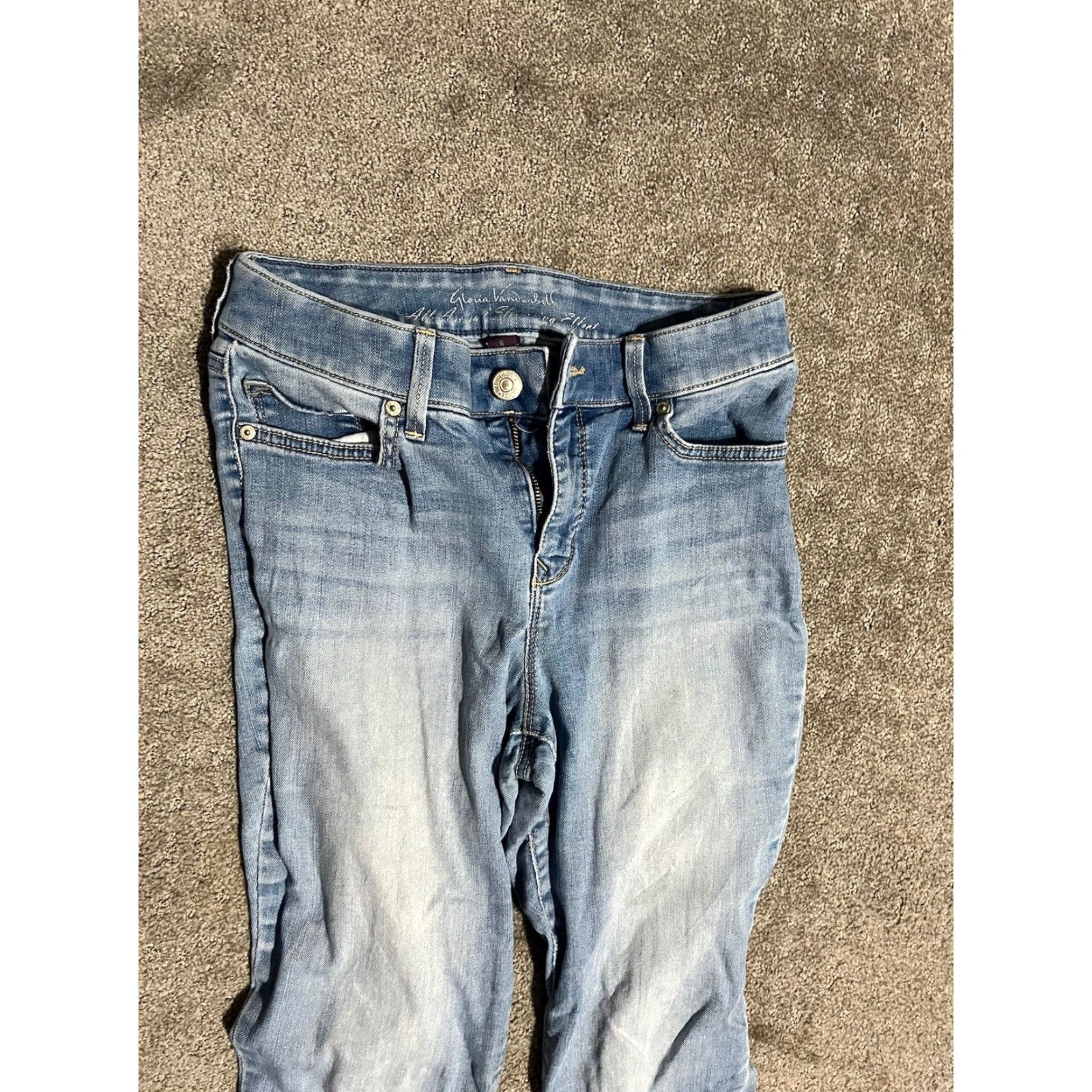 Gloria Vanderbilt Gloria Vanderbilt Jeans Denim Stretch All-Around Slimming Effect Size 6 Solid Size 28" / US 6 / IT 42 - 2 Thumbnail