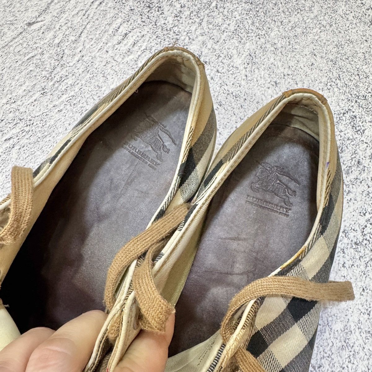 Burberry × Designer Burberry Nova Check Canvas Leather Sneakers US11.5 UK10.5 Size US 11.5 / EU 44-45 - 13 Thumbnail