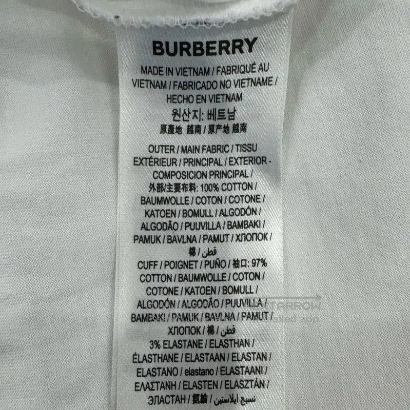 Burberry Burberry White Cotton Long Sleeve T-shirt. Size L / US 10 / IT 46 - 7 Thumbnail
