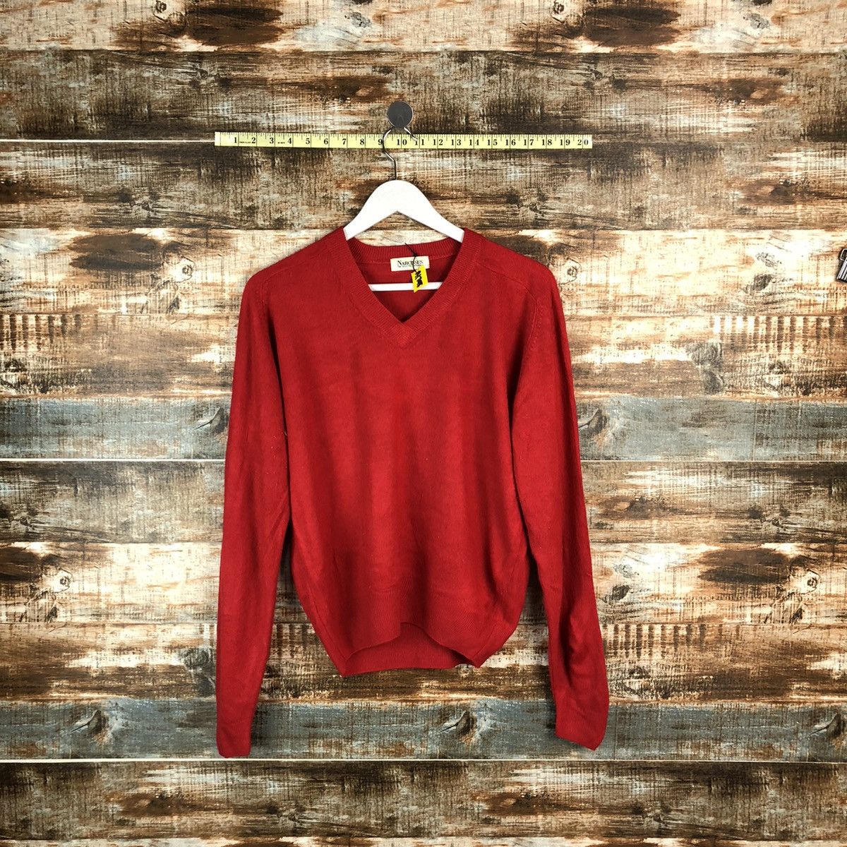 Homespun Knitwear × Japanese Brand Narcissus Red vintage knitwear #A1748 Size M / US 6-8 / IT 42-44 - 1 Thumbnail