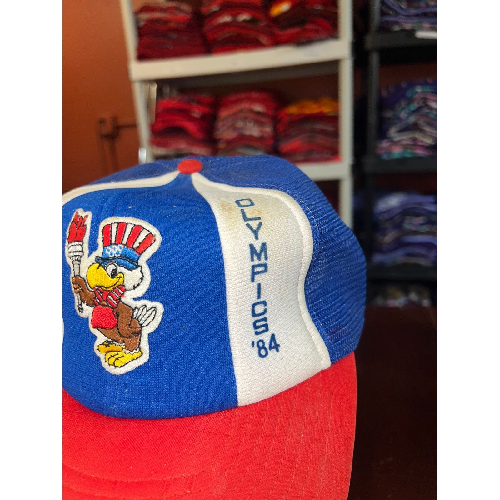 Vintage Vintage Los Angeles Olympics Snapback Trucker Hat Cap VTG Size ONE SIZE - 3 Thumbnail