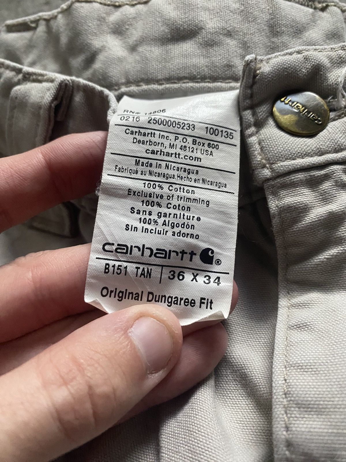 Carhartt × Vintage Vintage Carhartt Shorts Size US 36 / EU 52 - 4 Thumbnail