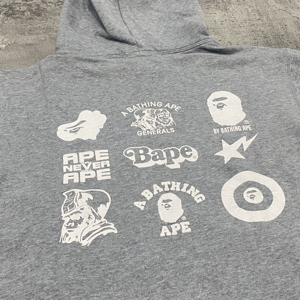 Bape Bape Kiss Logo Pullover Hoodie Gray Size US L / EU 52-54 / 3 - 8 Thumbnail