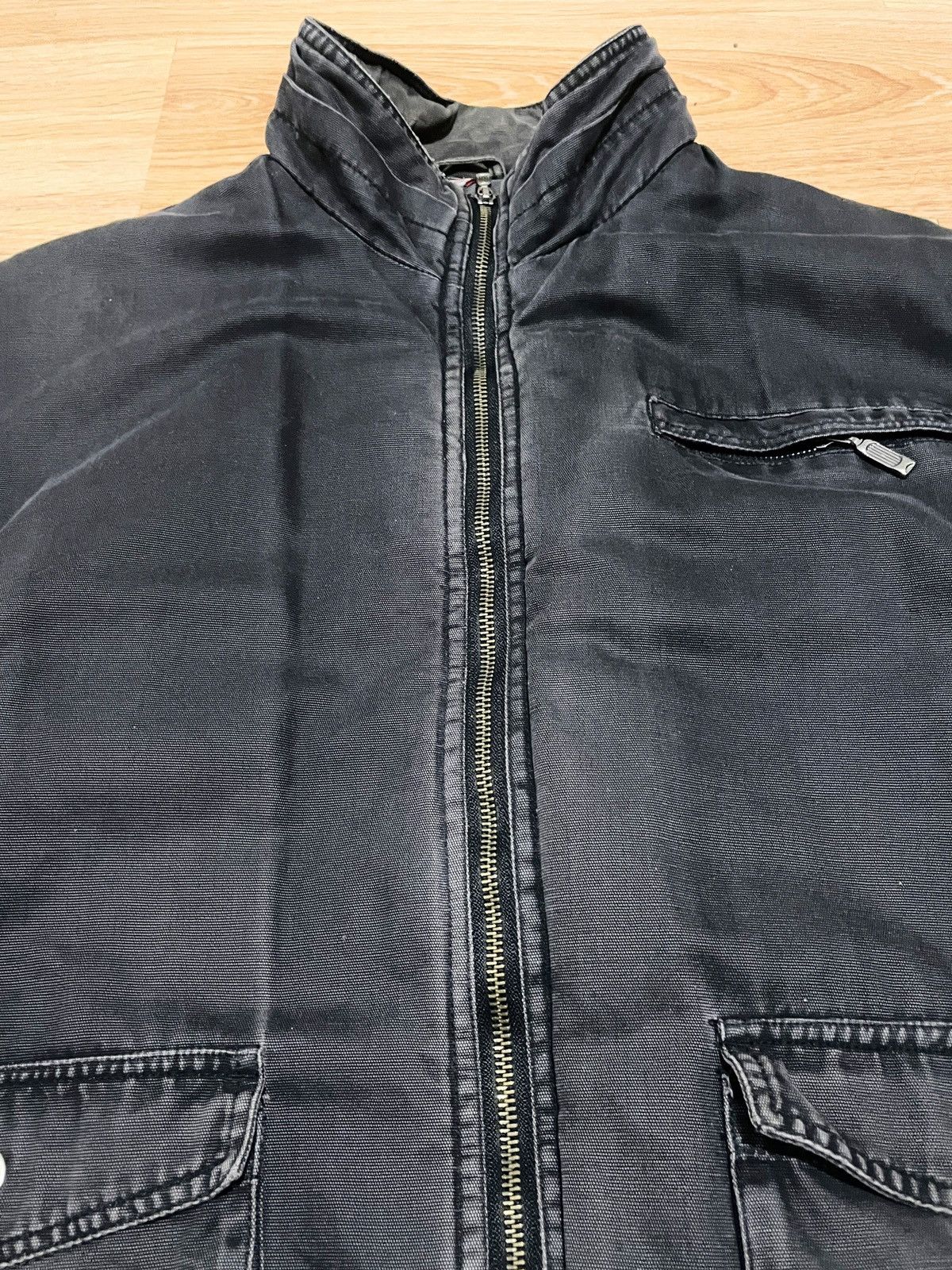 Vintage Vintage LIMA’S Workwear Jacket Faded Black Heavy Canvas Size US L / EU 52-54 / 3 - 4 Thumbnail