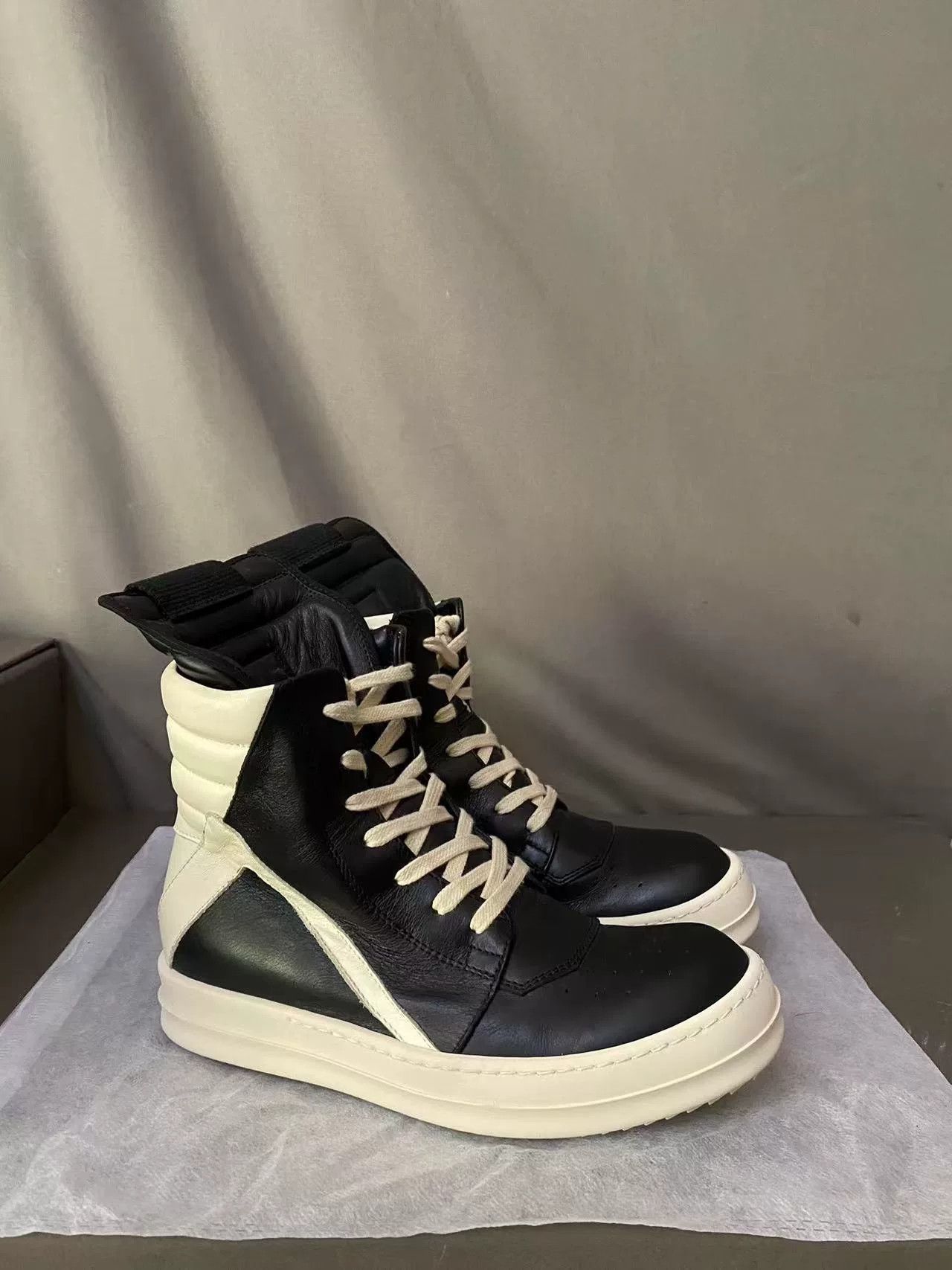 Rick Owens Rick Owens Leather Pink Hitop Sneakers 36 Women Size US 6 / IT 36 - 1 Thumbnail