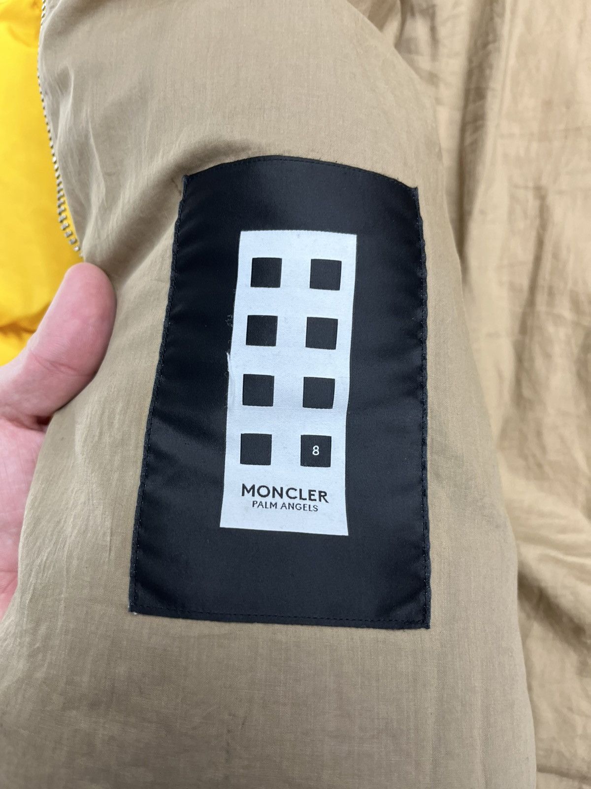 Fragment Design × Moncler Moncler fragment Palm Angels Yellow Logo-Embroidered Zip-Up Size US L / EU 52-54 / 3 - 5 Thumbnail