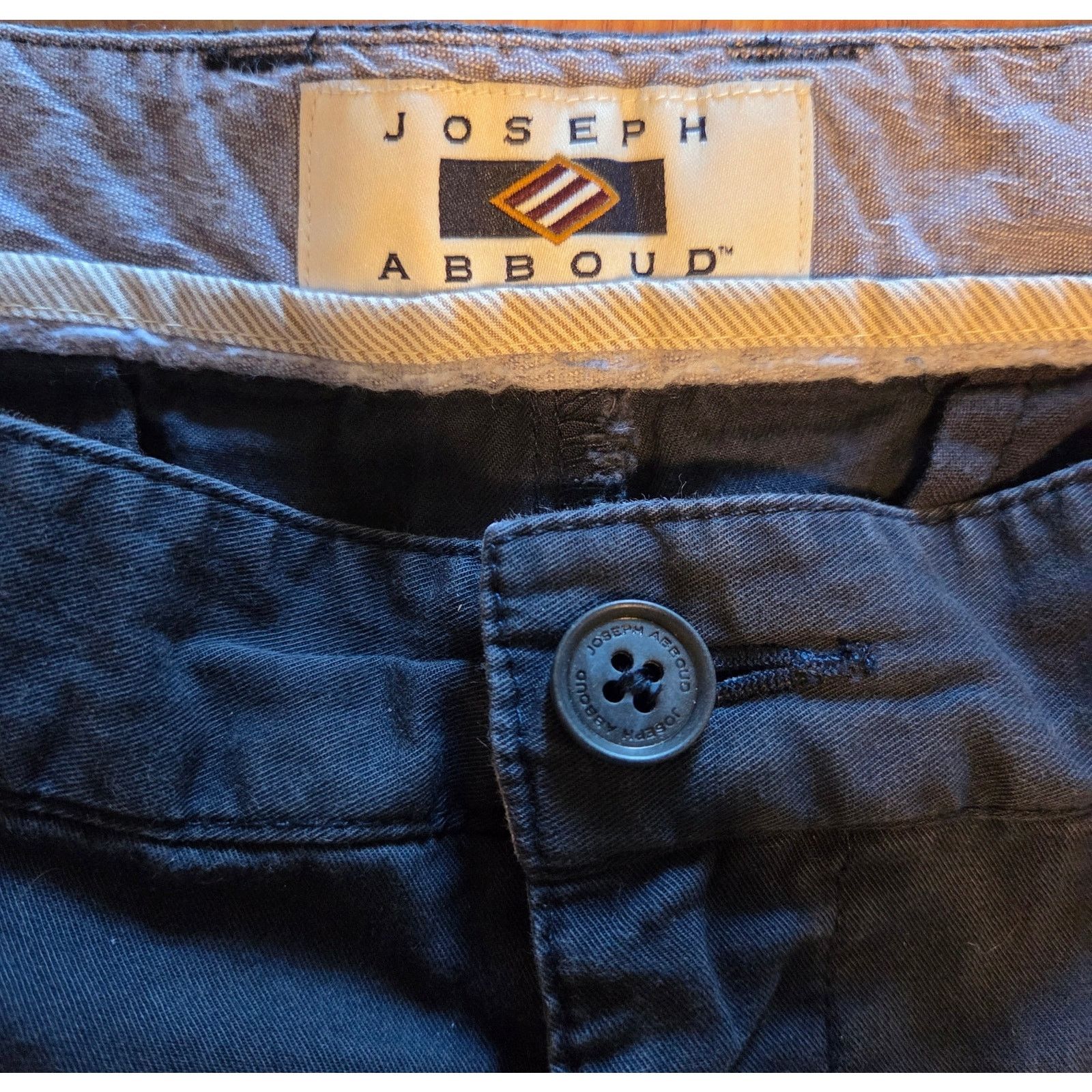 Joseph Abboud Joseph Abboud Navy Blue Khaki Shorts - Men's Size 36 Size US 36 / EU 52 - 3 Thumbnail