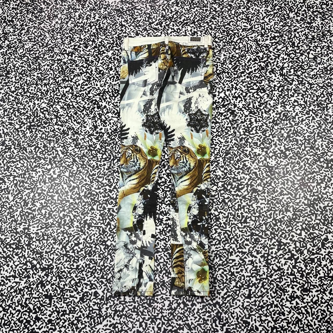 Philipp Plein Vintage Y2K Philipp Plein Tiger Animal Jeans Luxury Style Size 28" / US 6 / IT 42 - 6 Thumbnail
