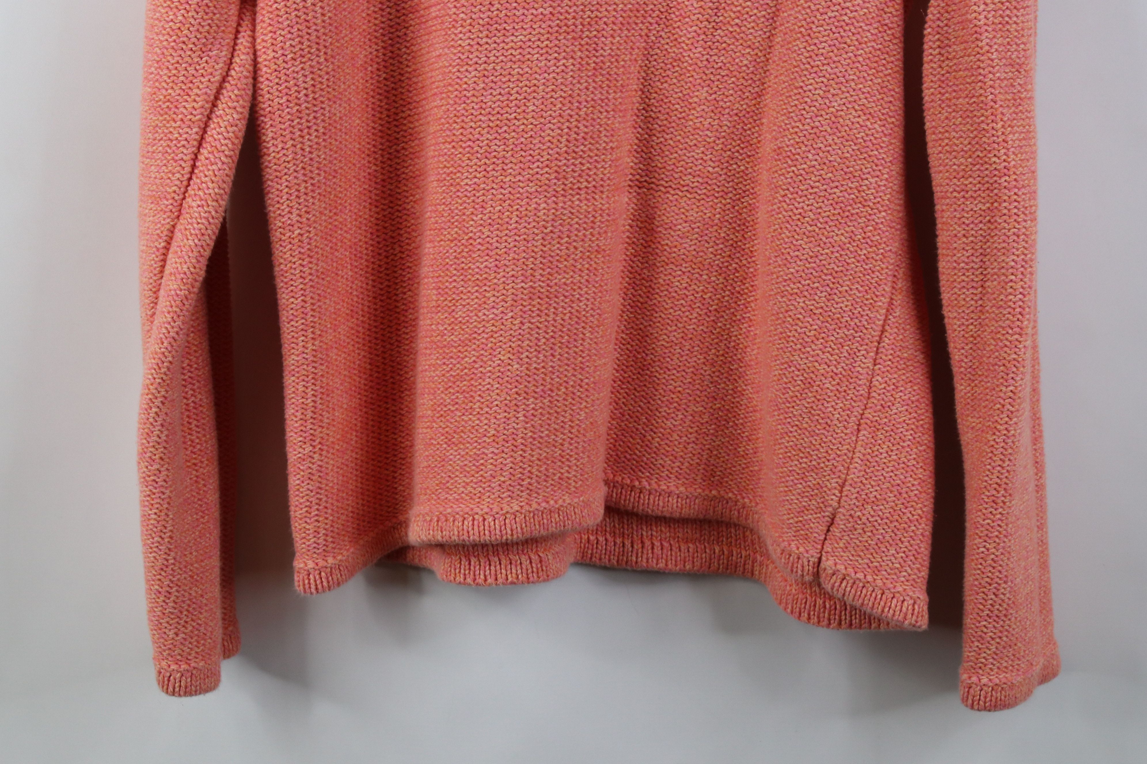 L.L. Bean Vintage Y2K LL Bean Cotton Marled Knit Sweater Orange Fleck Size M / US 6-8 / IT 42-44 - 8 Thumbnail