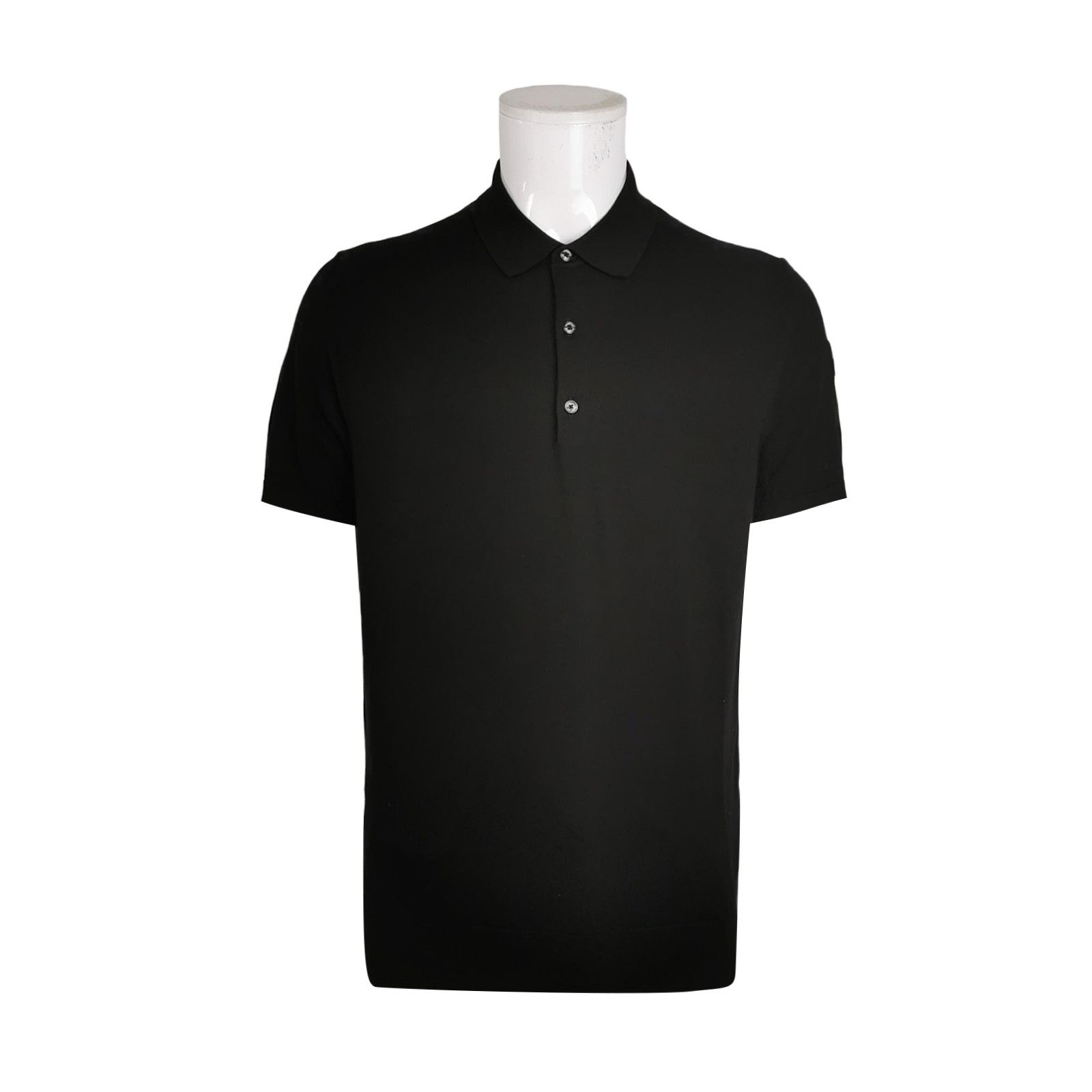 Moncler Moncler Black Short-Sleeve Polo Shirt XXL Size US XXL / EU 58 / 5 - 1 Thumbnail