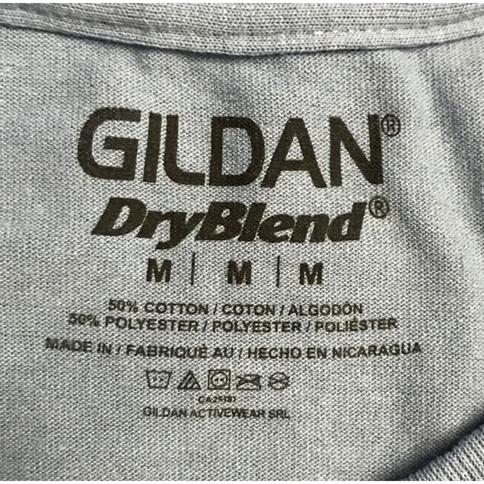 Gildan Gildan Dryblend G8000 T-Shirt Blue 50/50 Cotton Polyester Regular Mens Medium Short Sleeve Crew Neck. Size US M / EU 48-50 / 2 - 4 Thumbnail