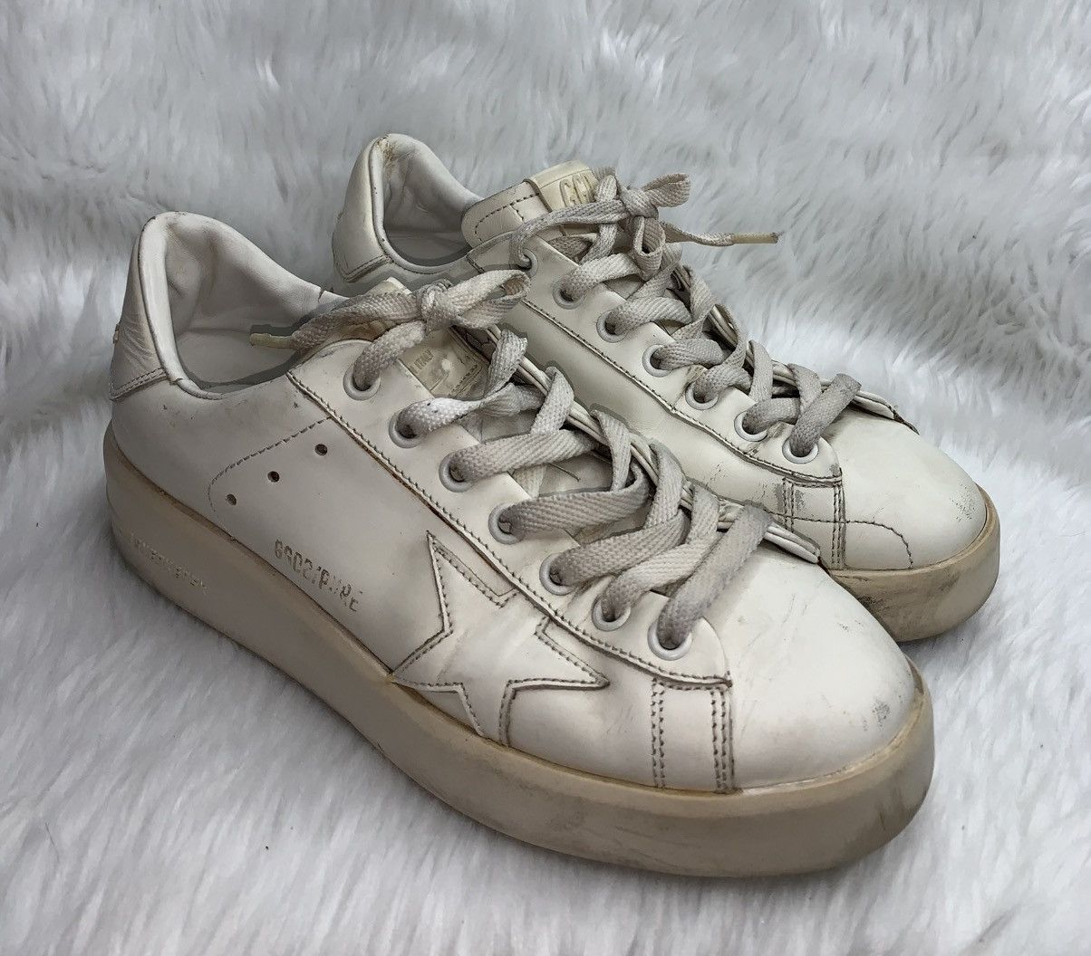 Golden Goose Golden Goose Pure Star Leather Sneakers Size US 6 / IT 36 - 1 Thumbnail