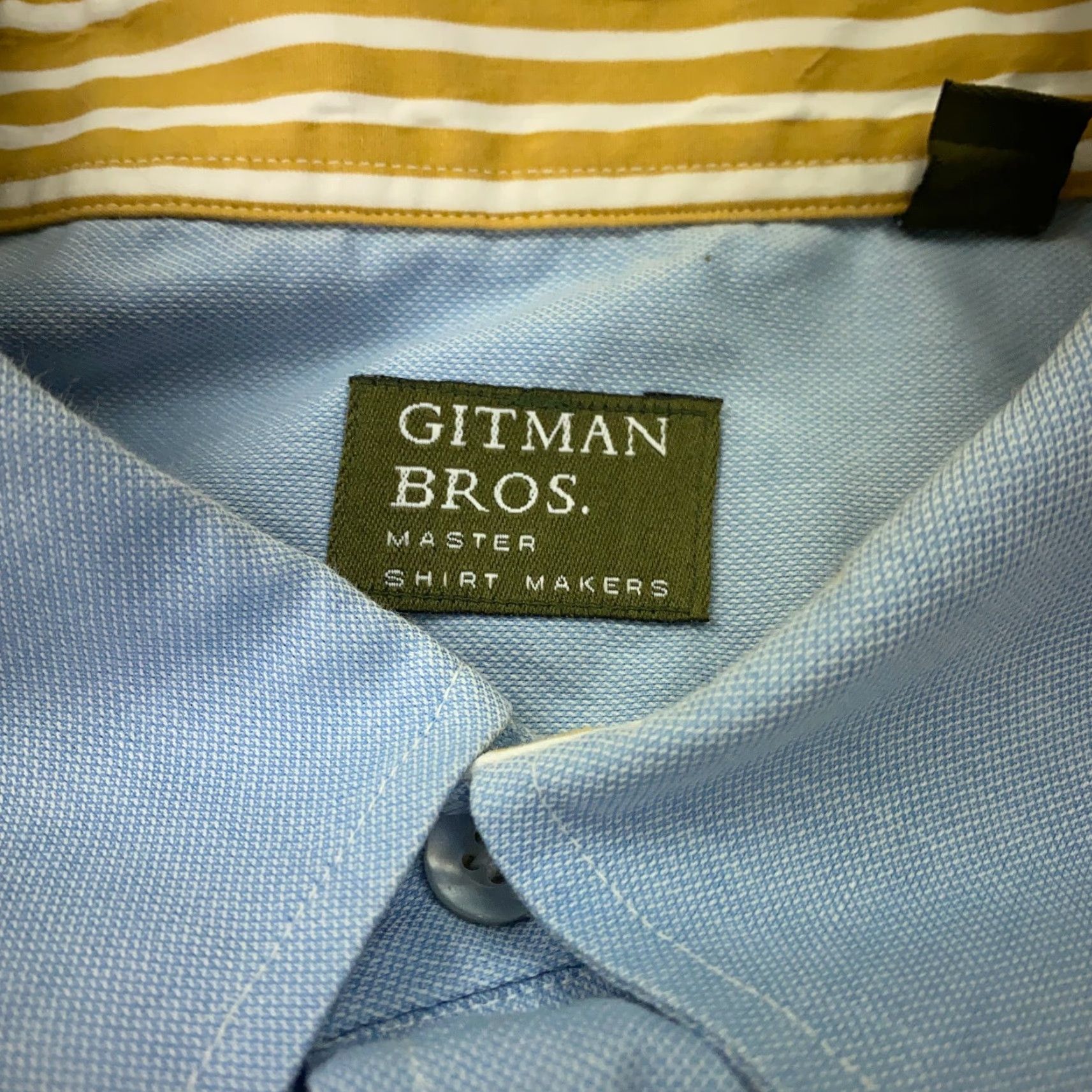 Vintage VINTAGE Gitman Bros Shirt Mens XL Blue Oxford Button-Down Collar USA Cotton Solid Casual Preppy 60s 70s Men Size US XL / EU 56 / 4 - 6 Thumbnail