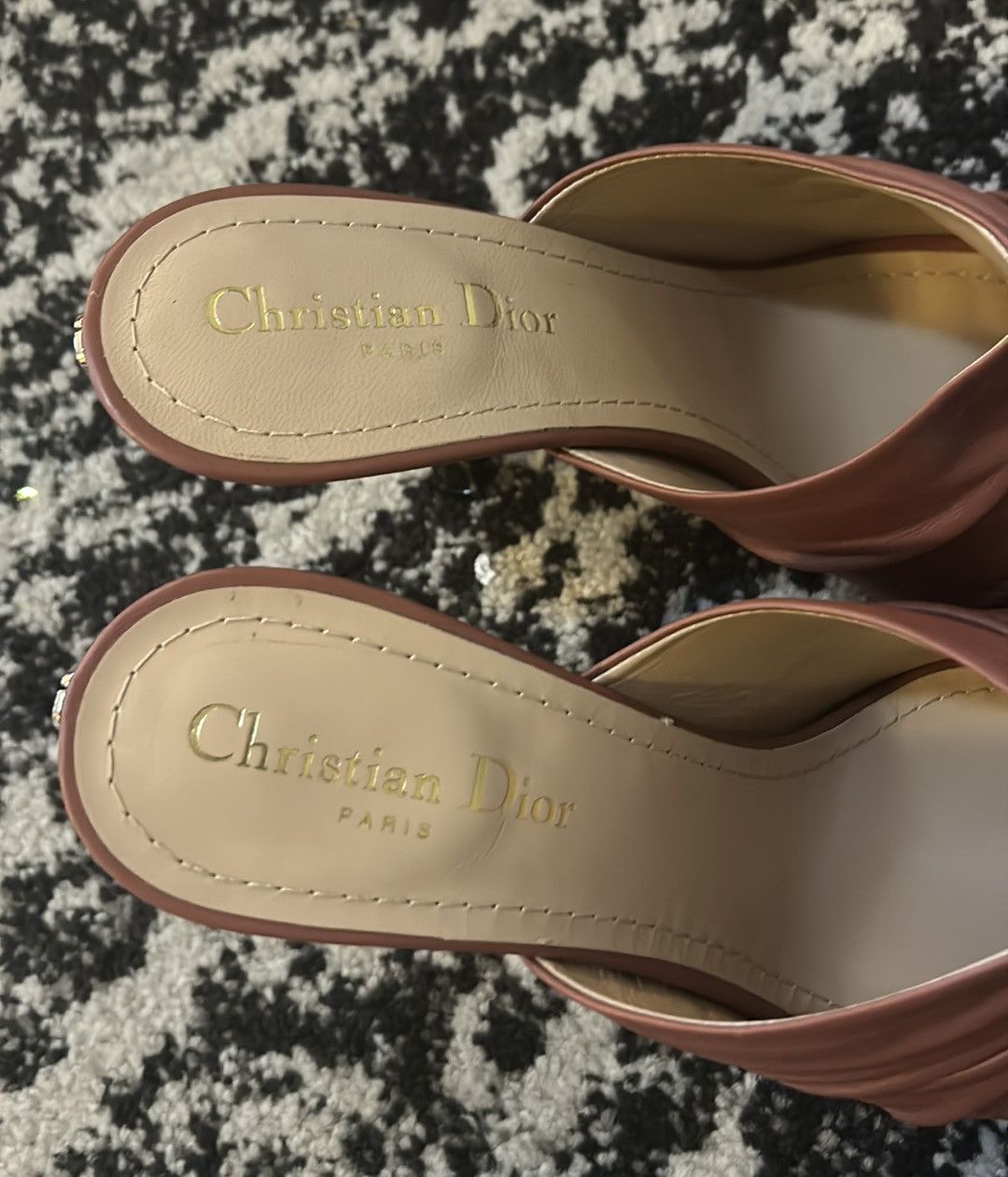 Dior Christian Dior D-Fame Heeled Sandal Rust Colored Lambskin Size US 9.5 / IT 39.5 - 5 Thumbnail
