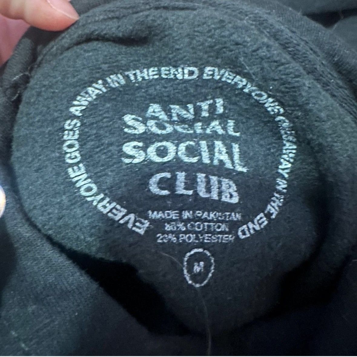 Anti Social Social Club Anti Social Social Club Black Hoodie | ASSC Logo Hoodie Size US M / EU 48-50 / 2 - 4 Thumbnail