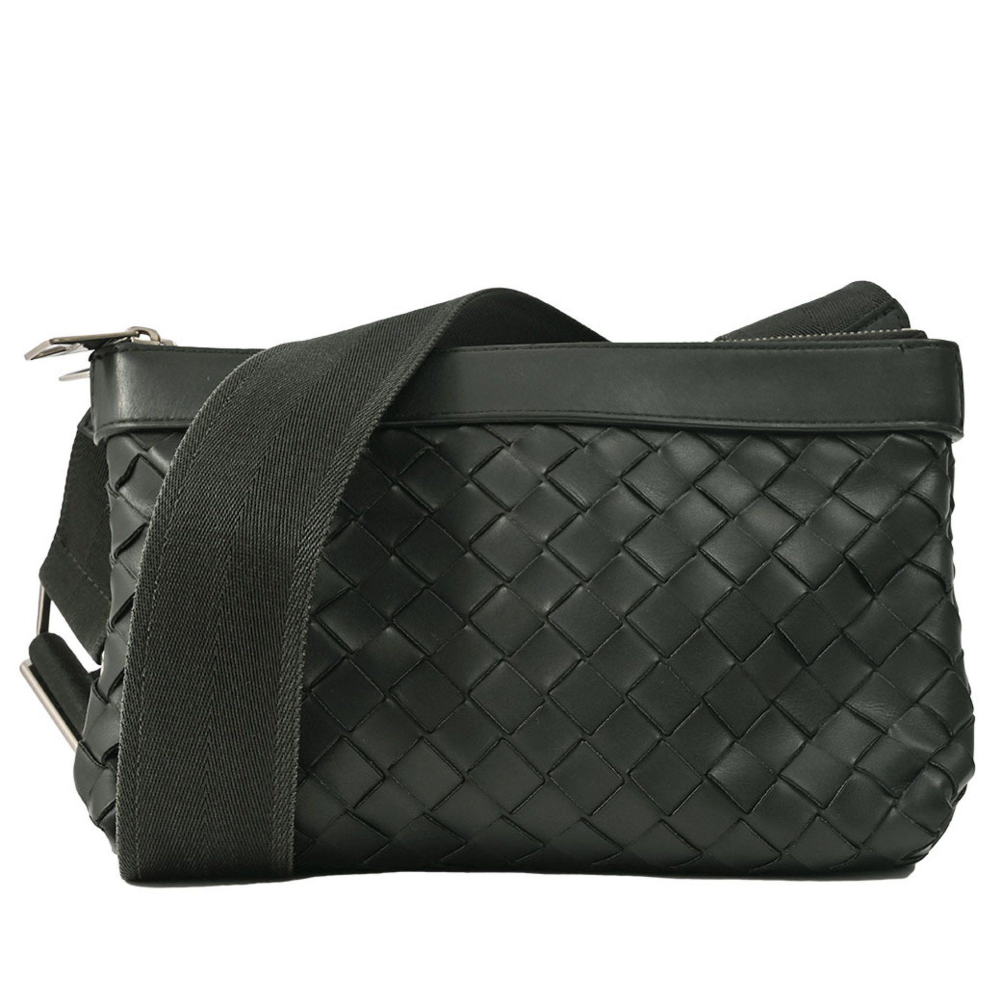 Bottega Veneta Bottega Veneta Intrecciato Duo Bag Shoulder Black 651938 Men's Clutch BOTTEGA VENETA Size ONE SIZE - 1 Thumbnail