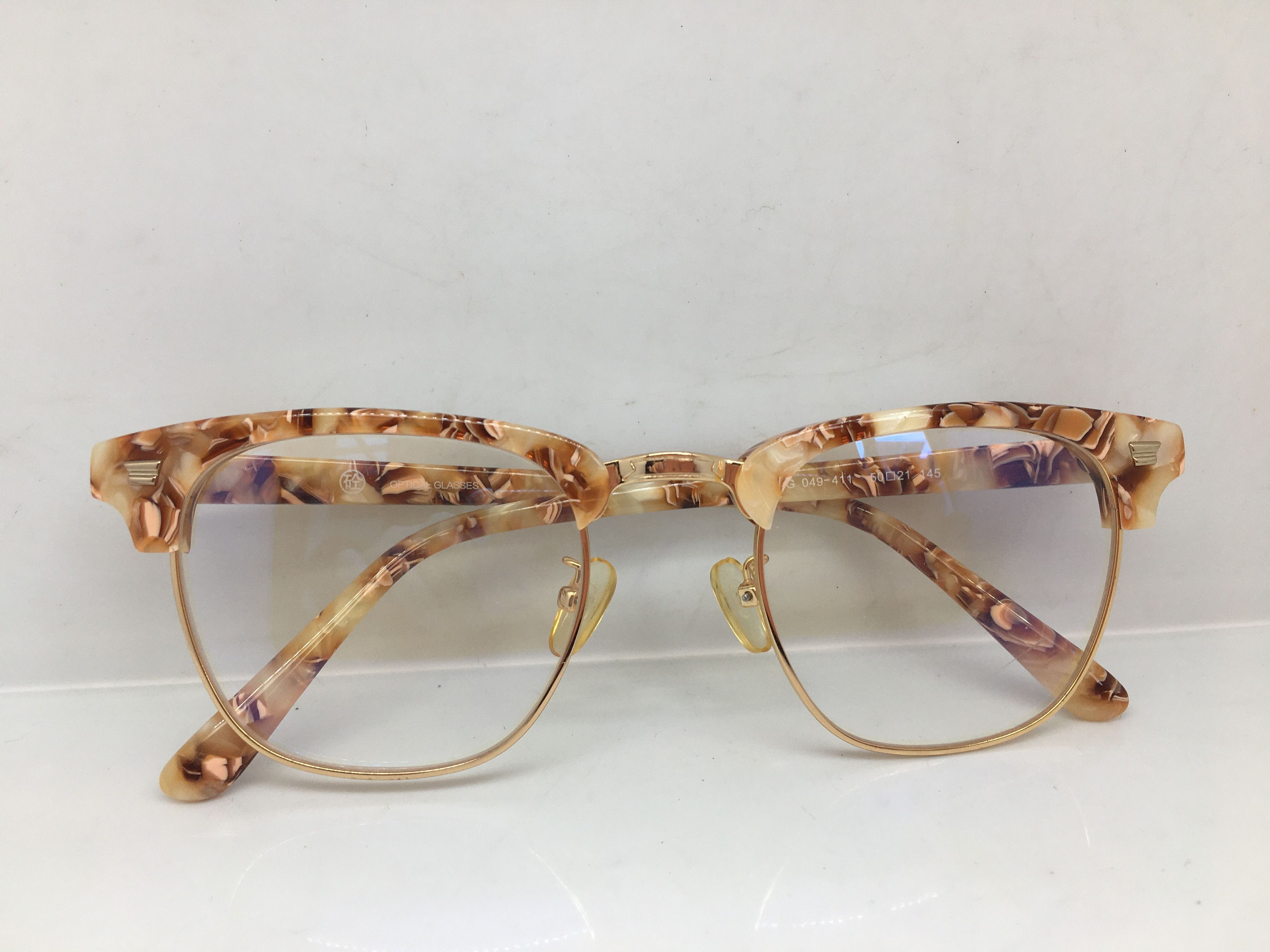 Other Mod Malcolm X Gold Eyeglasses Frame Size ONE SIZE - 6 Thumbnail