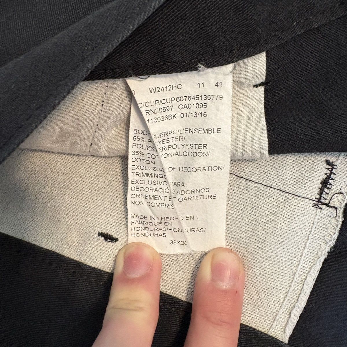 Dickies Y2K Black Baggy Dickies Pants Size US 38 / EU 54 - 2 Thumbnail
