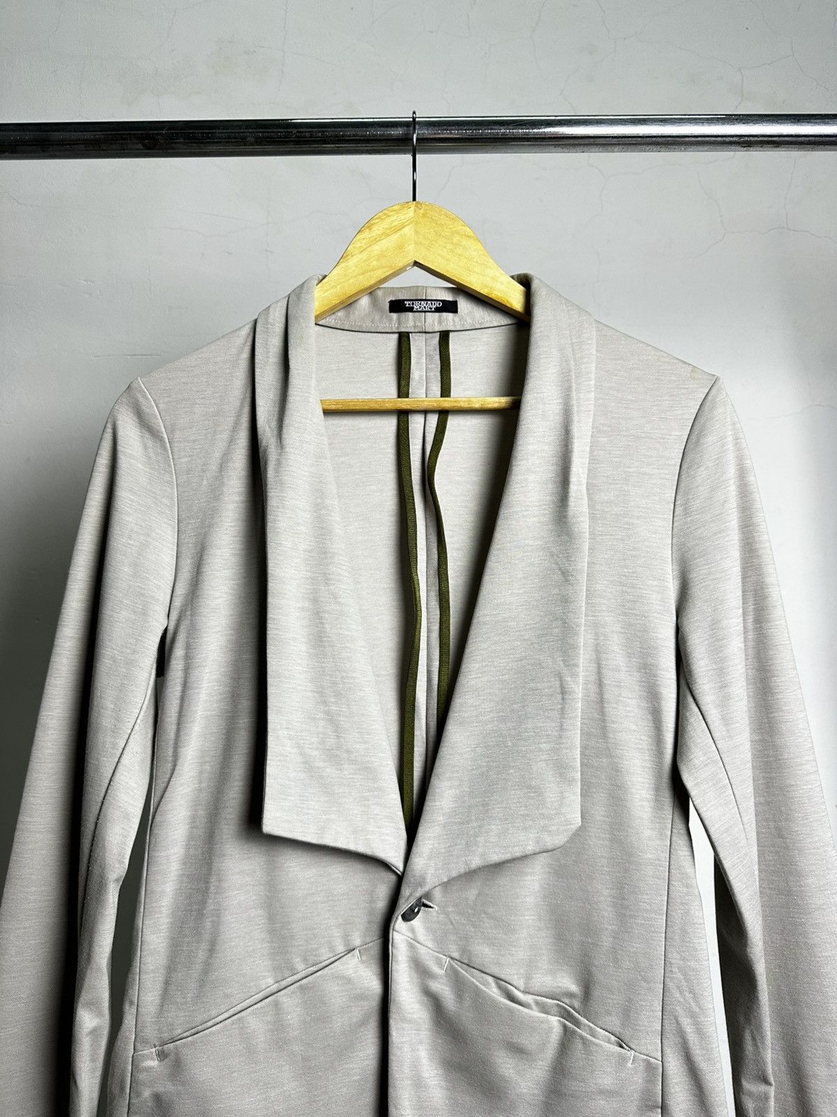 Designer × Le Grande Bleu (L.G.B.) × Tornado Mart Tornado Mart Open Front One Button Jacket Size S / US 4 / IT 40 - 2 Thumbnail