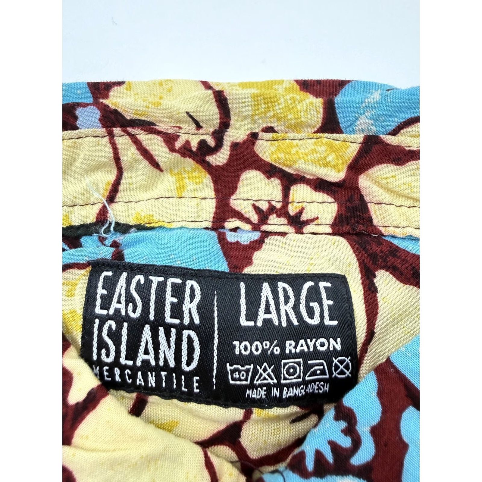 Vintage VINTAGE Easter Island Mercantile Mens Large Floral Hawaiian Shirt Size US L / EU 52-54 / 3 - 3 Thumbnail
