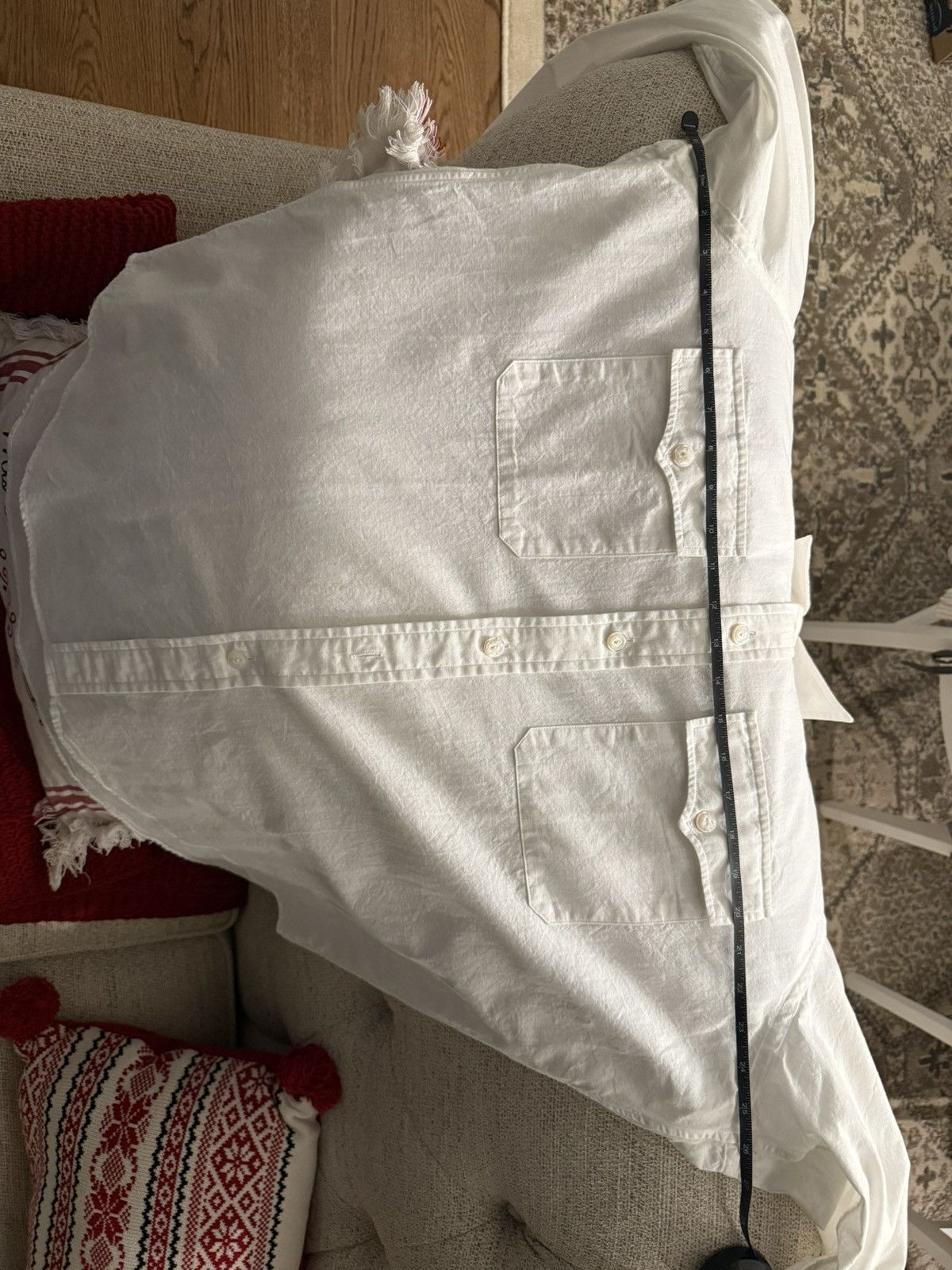 Drake's Drakes white western double pocket shirt XXL Size US XXL / EU 58 / 5 - 6 Thumbnail