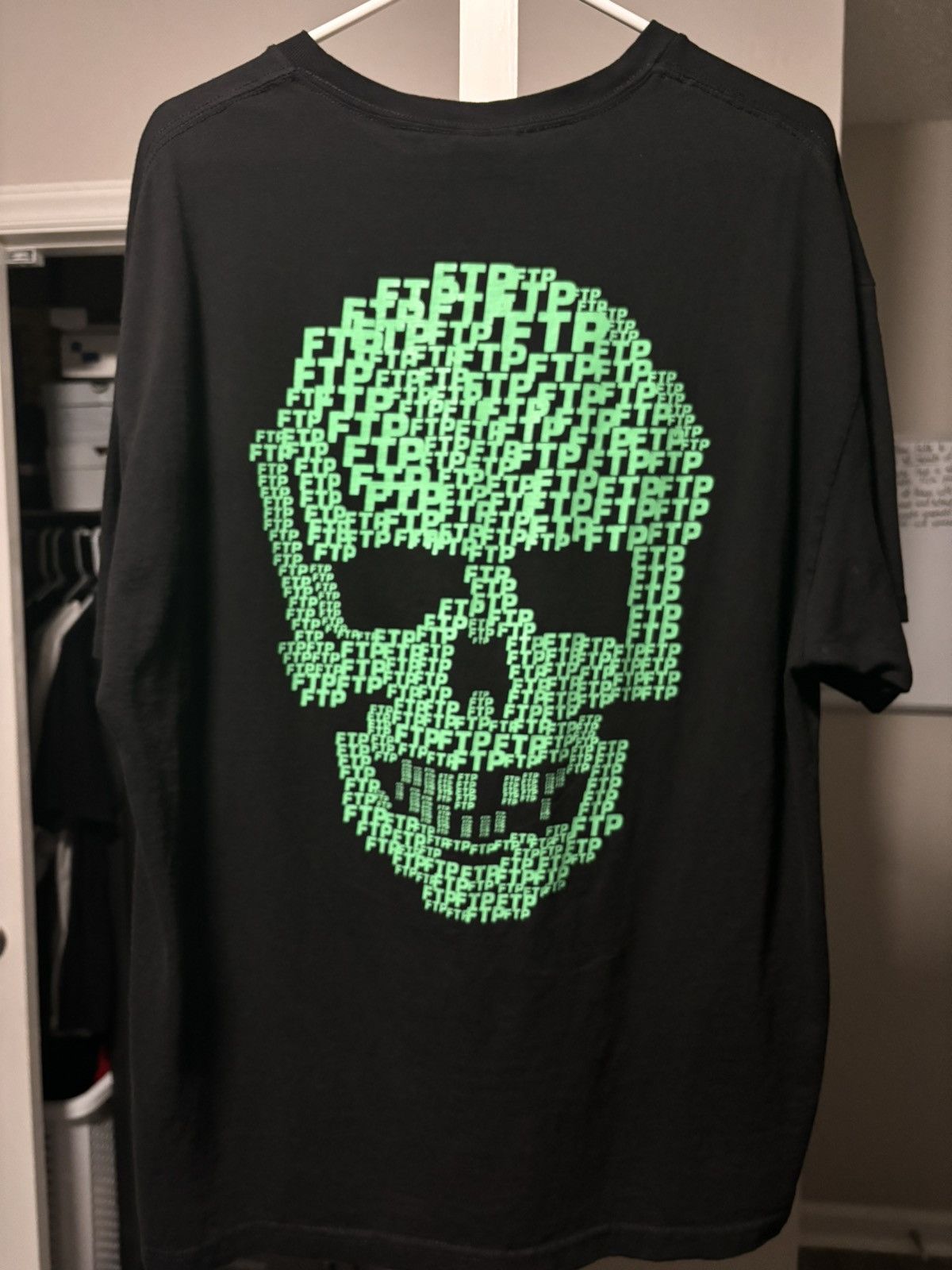 Fuck The Population × G59 Records FTP SKULL SHIRT (GLOW IN