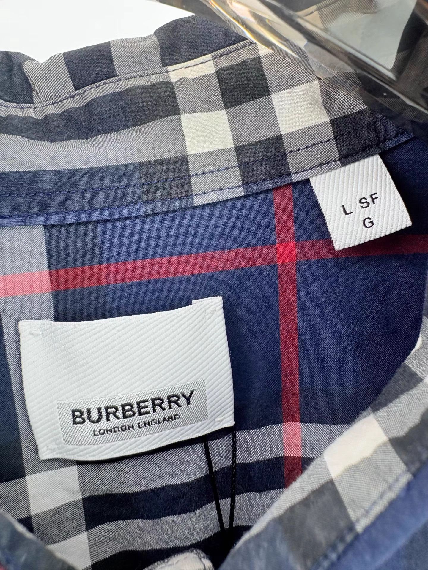 Burberry BURBERRY Check Long Sleeve Shirt K1 Size US L / EU 52-54 / 3 - 3 Thumbnail
