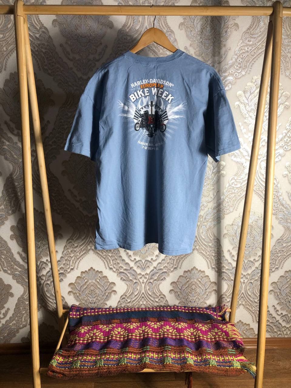Harley Davidson × Vintage VERY RARE HARLEY DAVIDSON EUROPEAN BIKE WEEK DOUBLE PRINTED Size US XL / EU 56 / 4 - 8 Thumbnail
