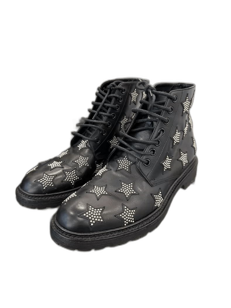 Yves Saint Laurent Saint Laurent Black Star Studded Short Boots Size US 8.5 / EU 41-42 - 1 Thumbnail
