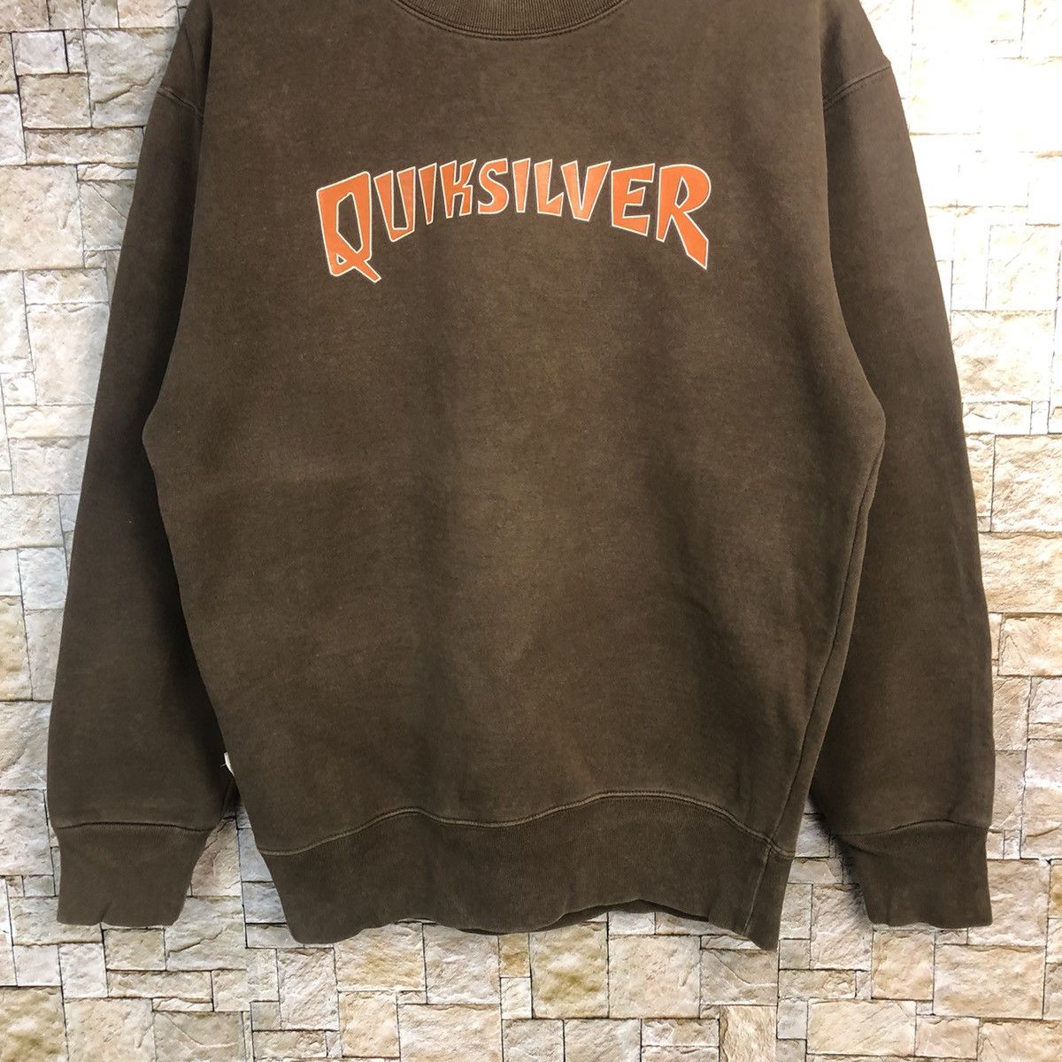 Quiksilver Quick Silver Brown Sweatshirt #A188 Size US M / EU 48-50 / 2 - 3 Thumbnail