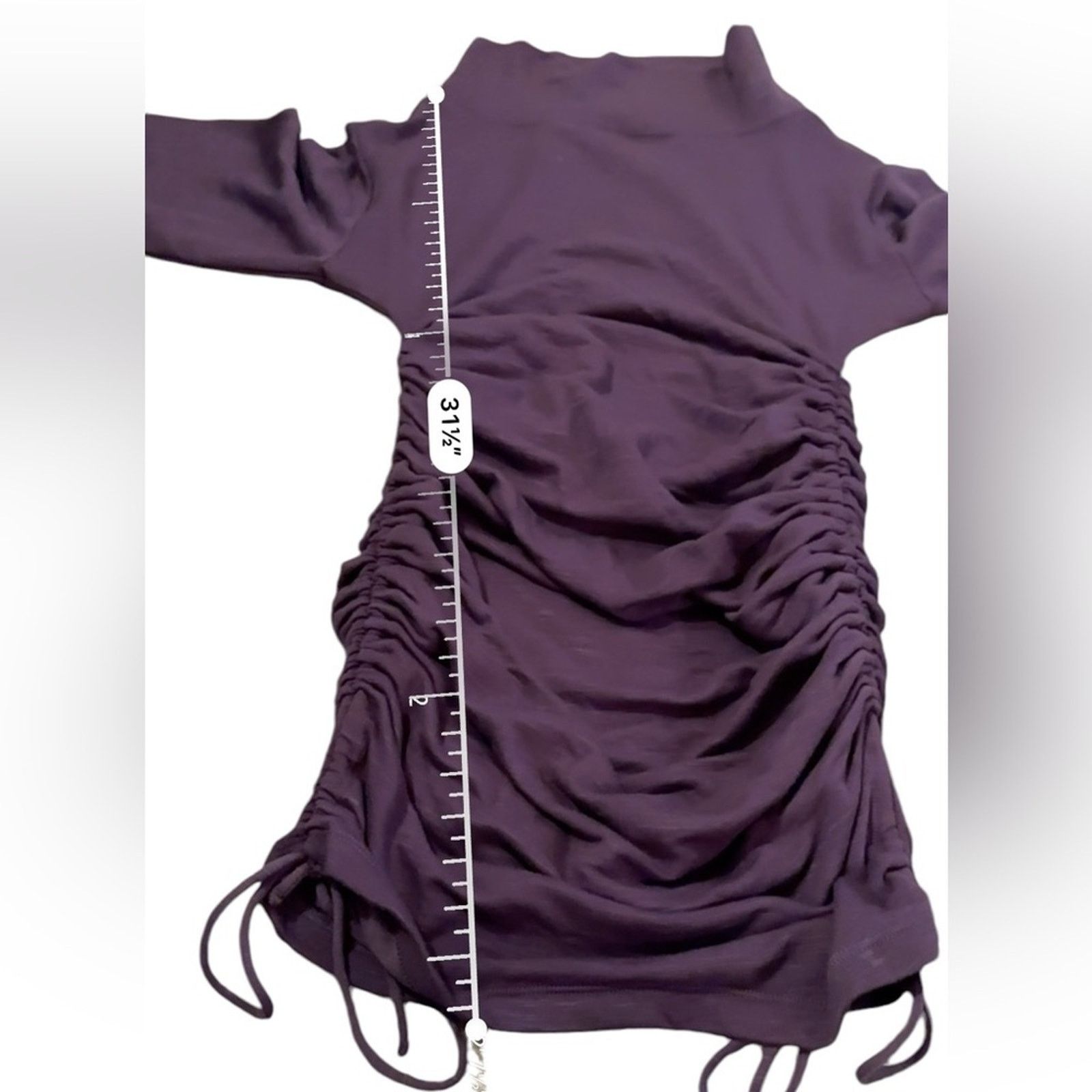 Anthropologie Anthropologie Daily Practice Purple Ruched Mini Dress Sz XS Size XS / US 0-2 / IT 36-38 - 13 Thumbnail