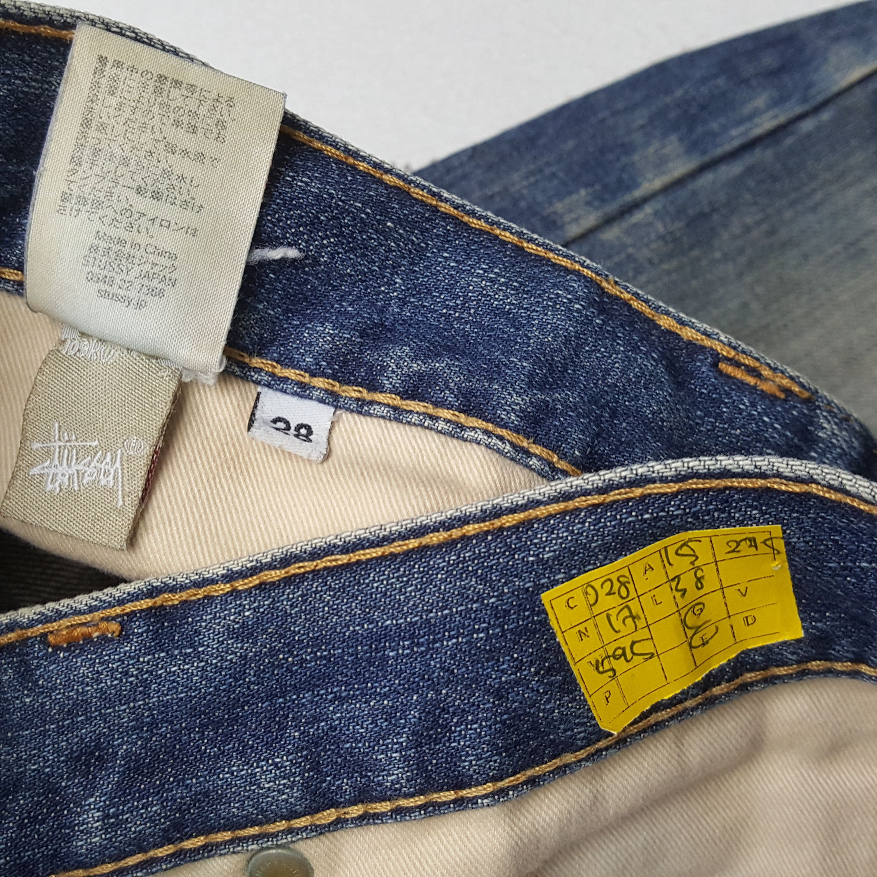 Stussy × Vintage Vintage STUSSY Streetwear Skateboard Style Big Logo Jeans Size US 30 / EU 46 - 13 Thumbnail