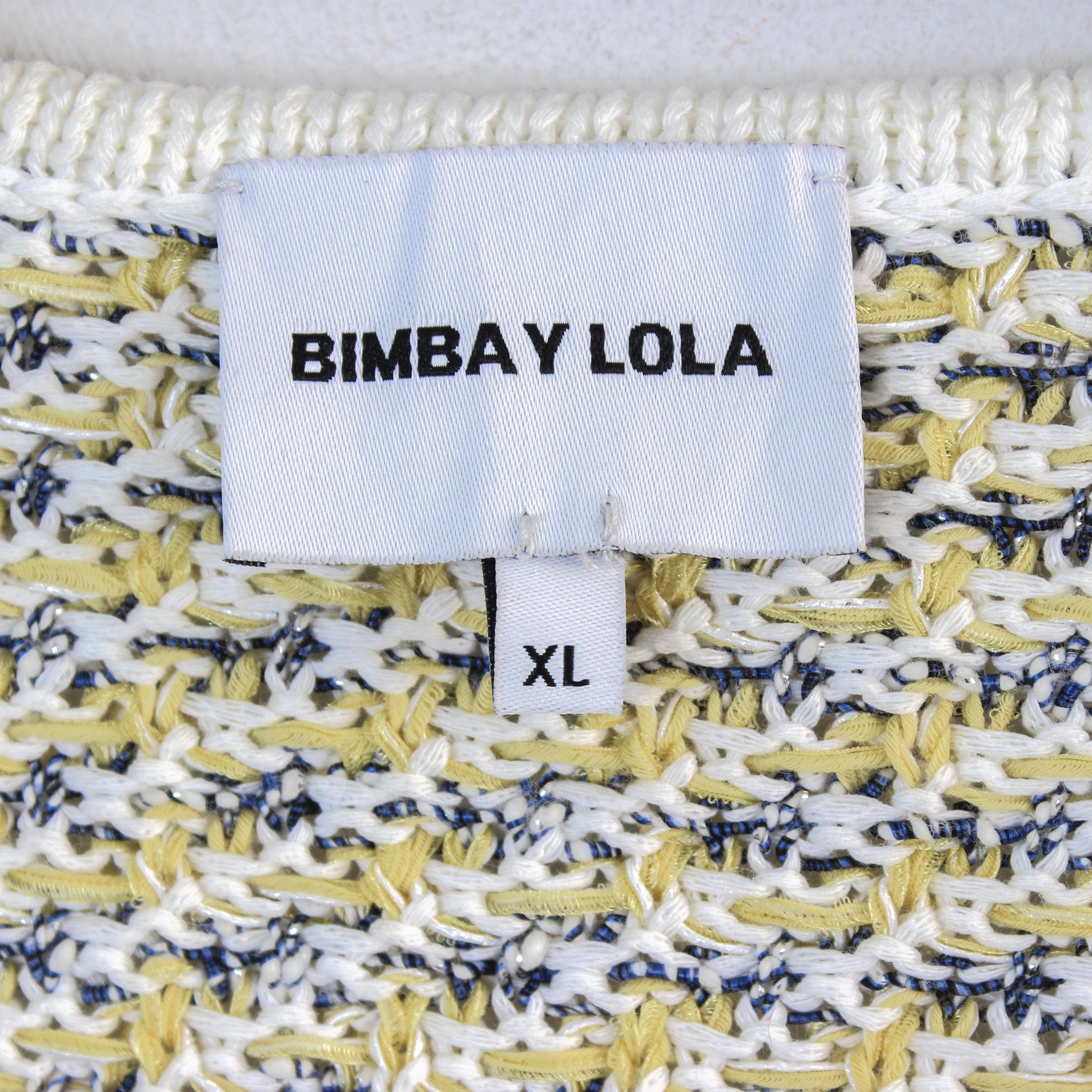 BIMBA Y LOLA × Designer women XL cardigan jumper sweater open jacket cotton acrylic Size XL / US 12-14 / IT 48-50 - 3 Thumbnail