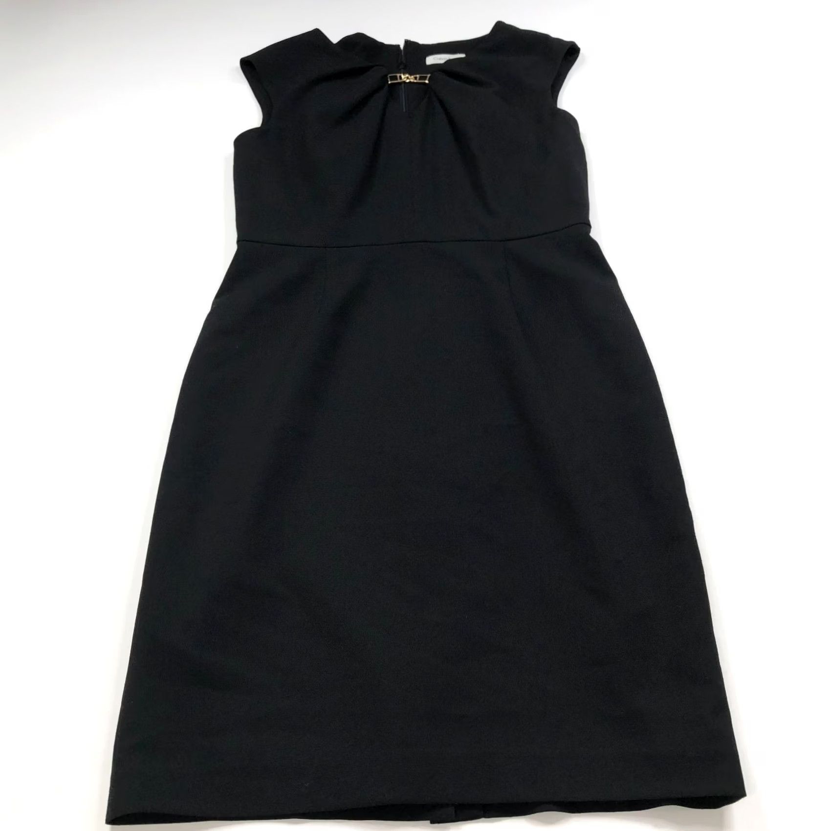 Calvin Klein Calvin Klein Dress 6 Sheath Cocktail Polyester Mini Above Knee Black PLS READ Size M / US 6-8 / IT 42-44 - 5 Thumbnail
