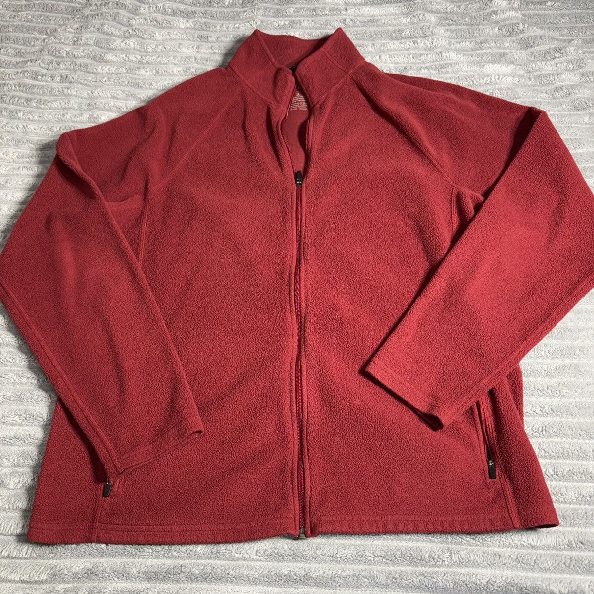L.L. Bean LL Bean fleece Full zip Sweatshirt Men XL Red Mock Neck Size US XL / EU 56 / 4 - 1 Thumbnail