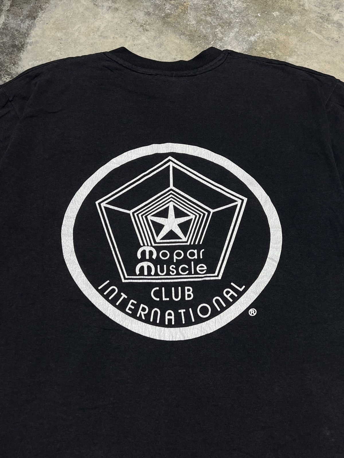 Vintage International Mopar Dodge Muscle Car Club Member Tee, image size:1200x1600