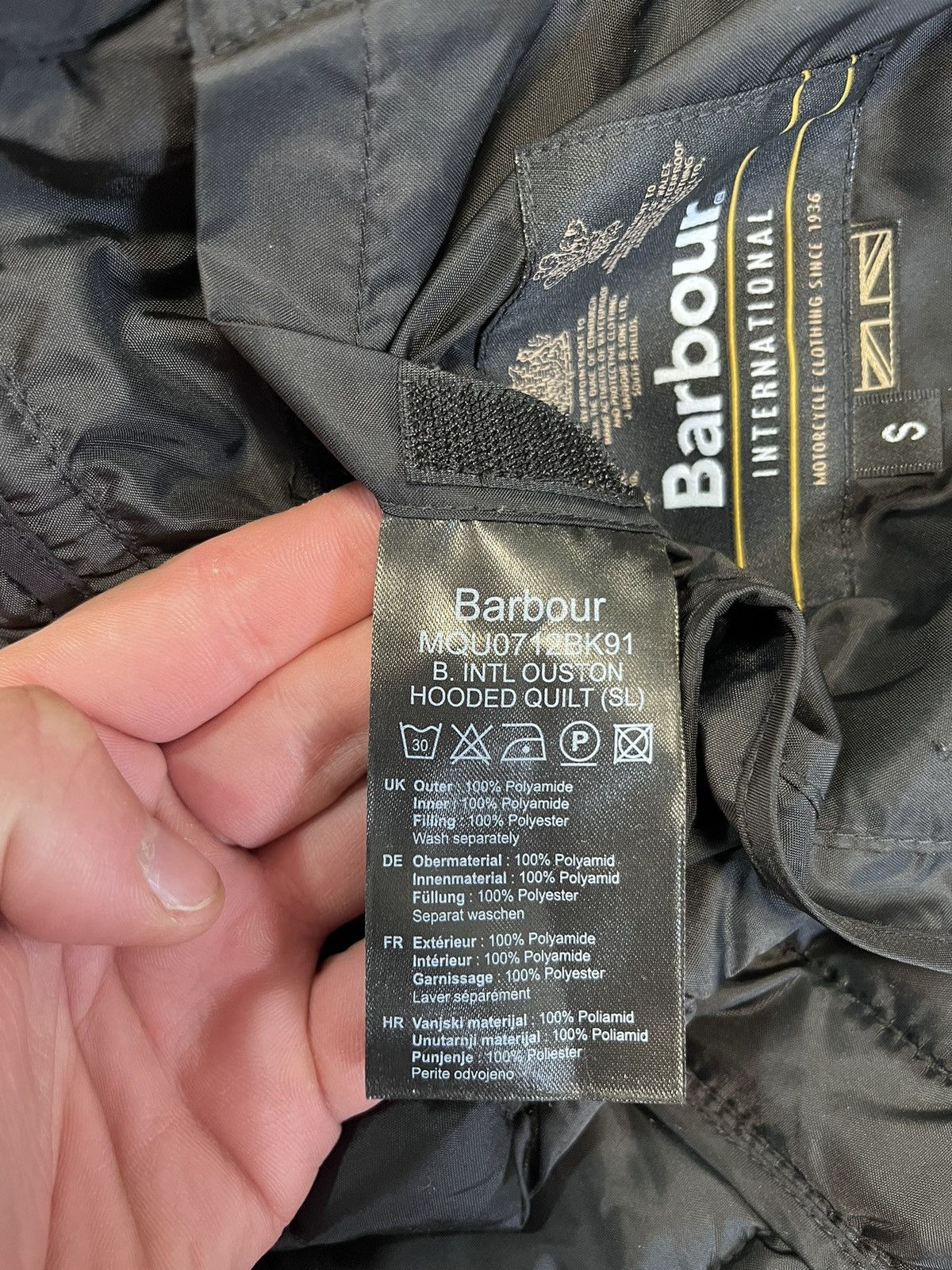 Barbour Barbour International Mens Jacket Ouston Quilted Fibre Down Size US S / EU 44-46 / 1 - 10 Thumbnail