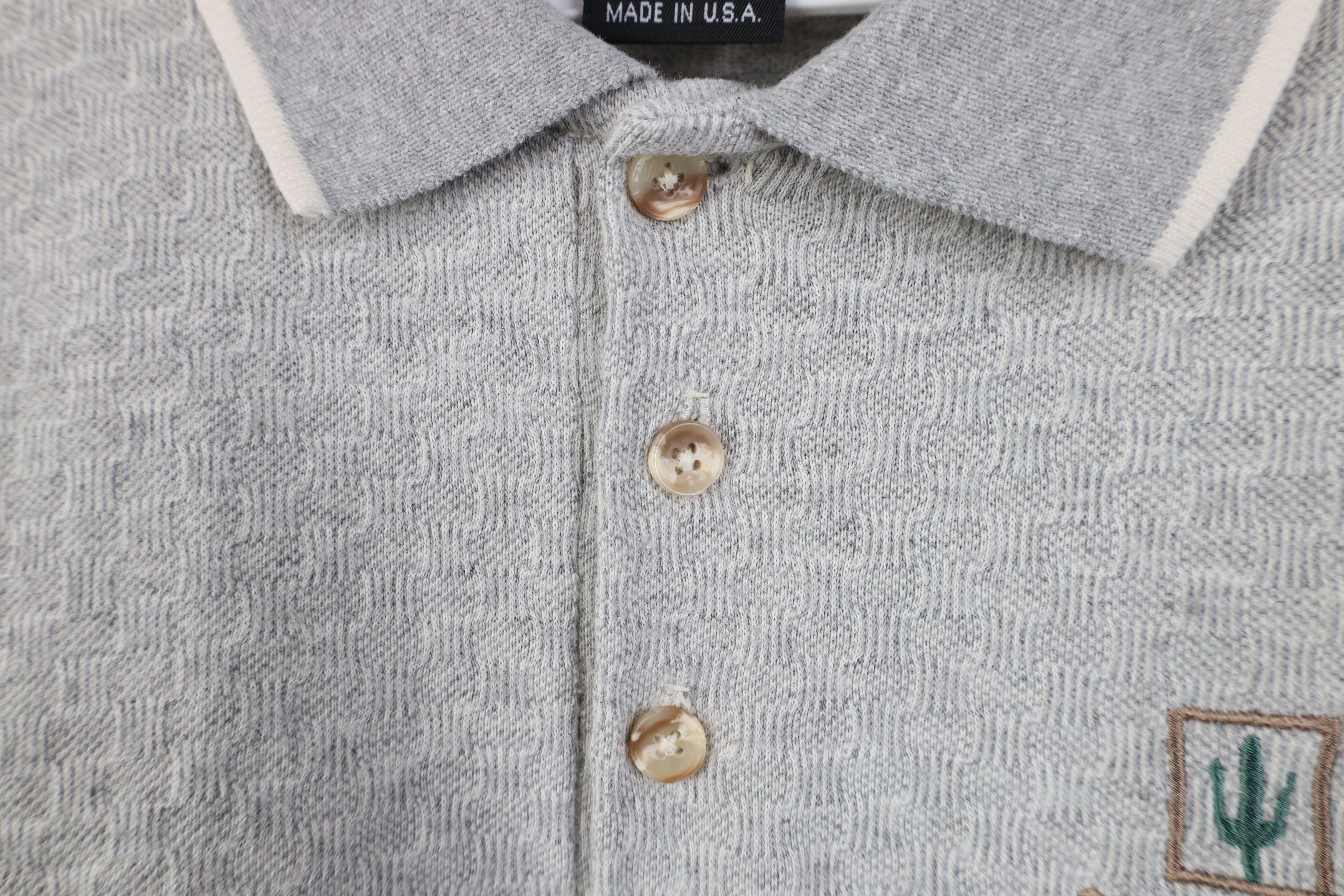 Vintage Vintage 90s Streetwear Arizona Cactus Knit Golf Polo Shirt Size US XL / EU 56 / 4 - 6 Thumbnail