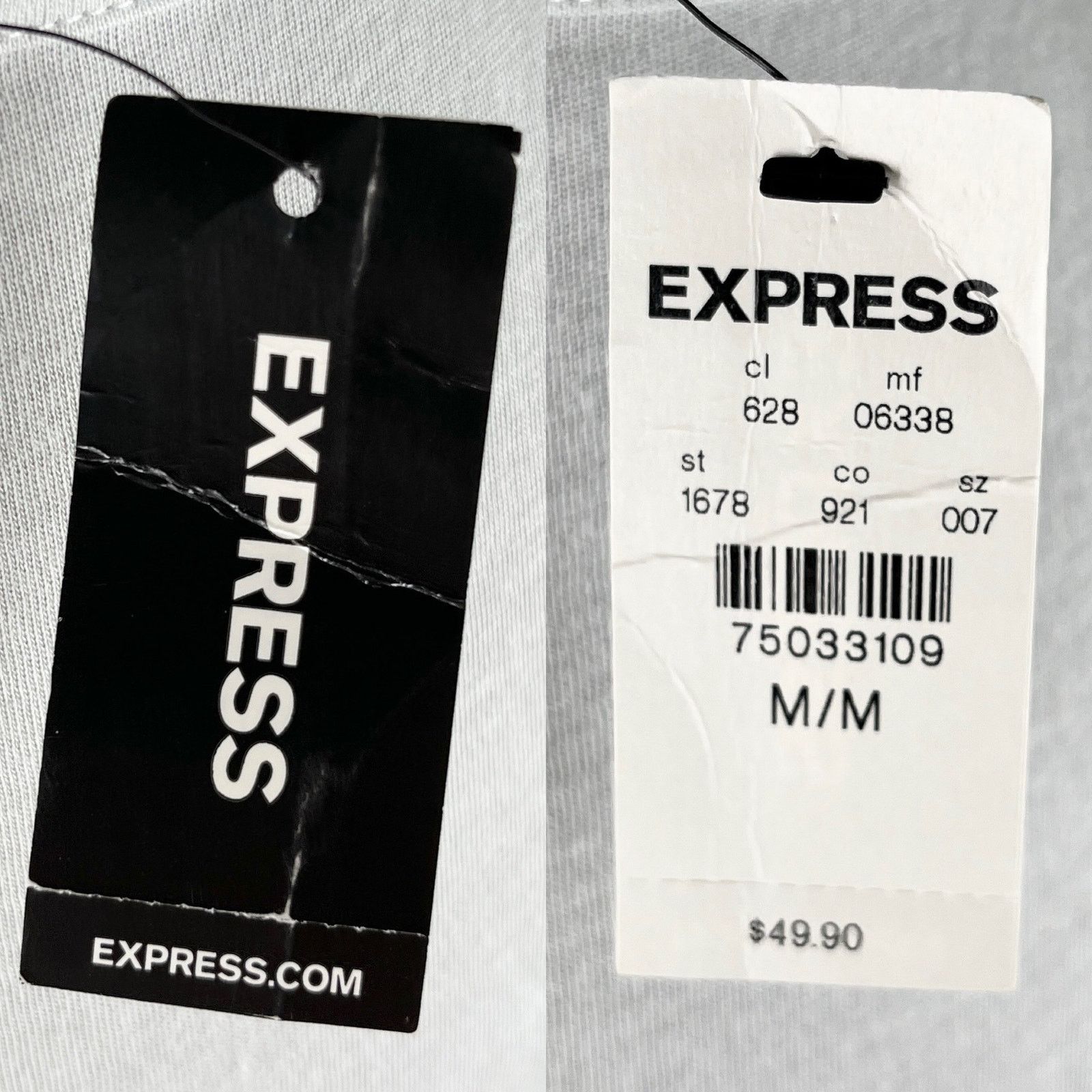 Express Express Womens Top Tank Blouse Crochet Gray Silver M New Size M / US 6-8 / IT 42-44 - 7 Thumbnail