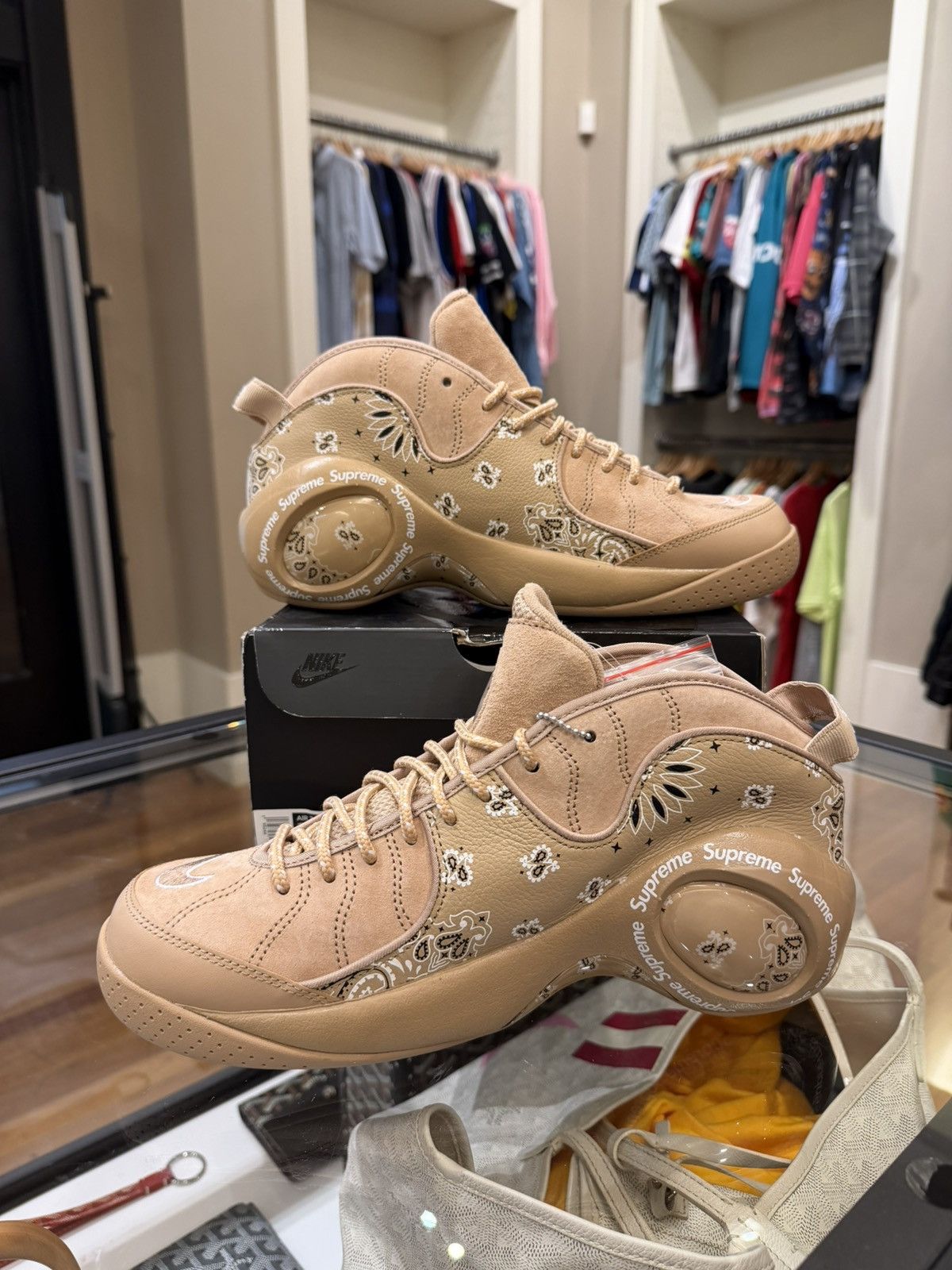 Nike × Supreme Nike Air Zoom Flight 95 SP ‘Supreme Wheat’ Size US 10.5 / EU 43-44 - 2 Thumbnail