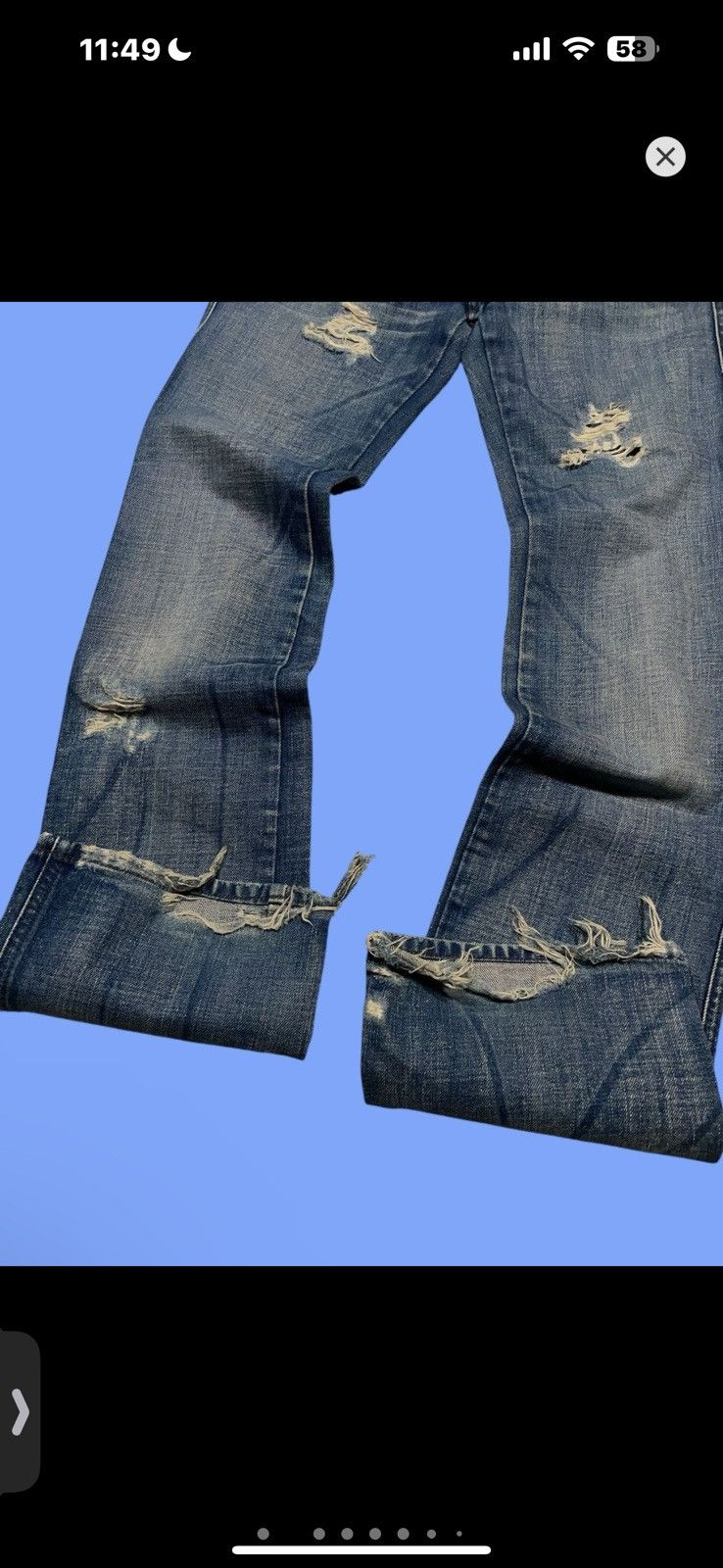 Diesel × Hysteric Glamour × If Six Was Nine Y2K Opium LGB style Diesel Distressed Denim Jeans Size 27" / US 4 / IT 40 - 2 Thumbnail
